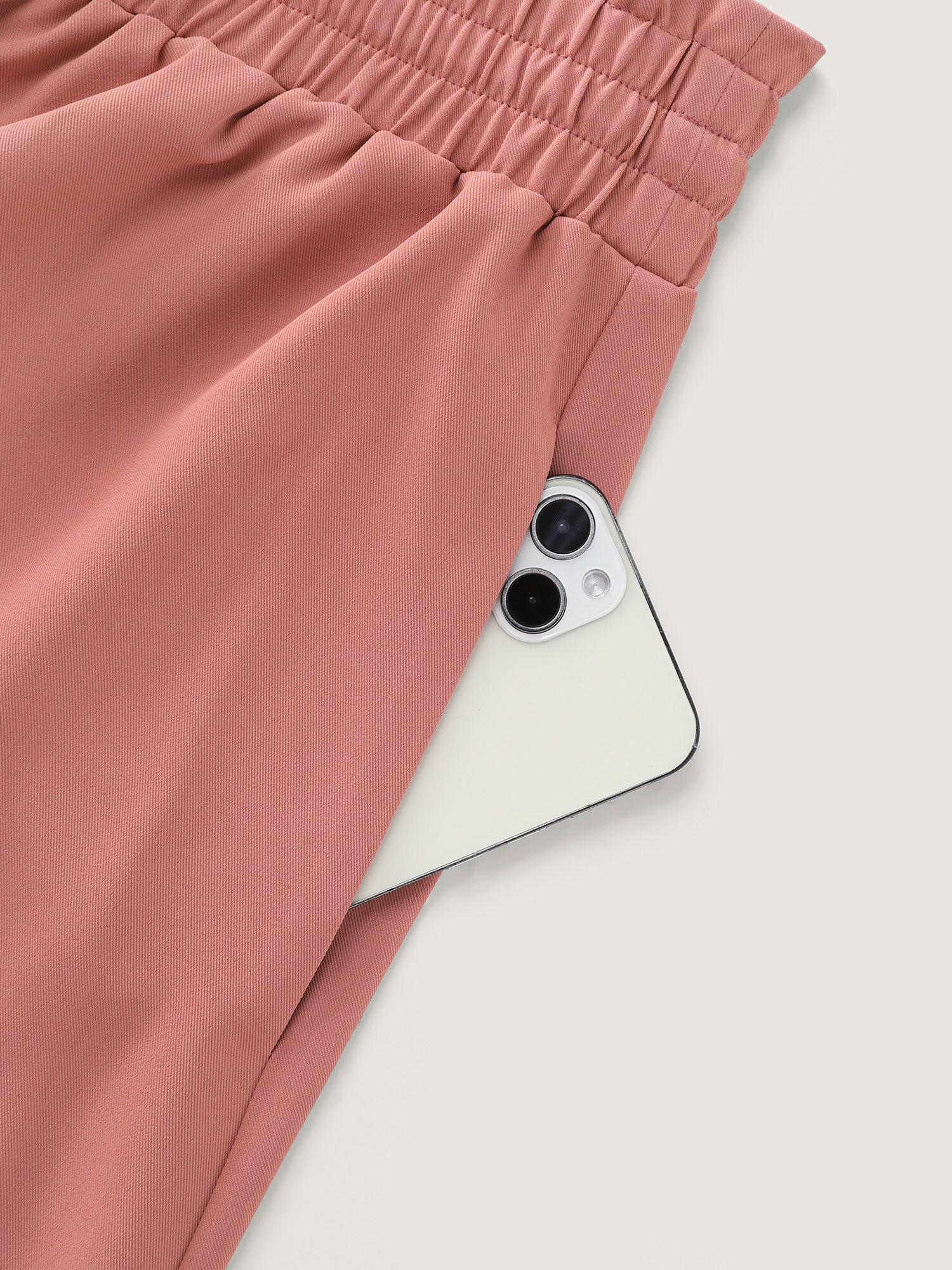 Stretchy Drawstring Waist Pockets Pants - Image 7