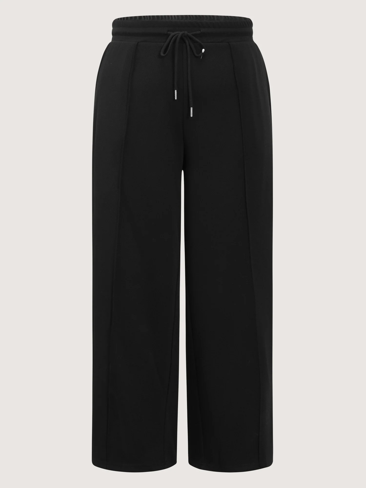 Stretchy Drawstring Waist Seamed Pants - Image 6