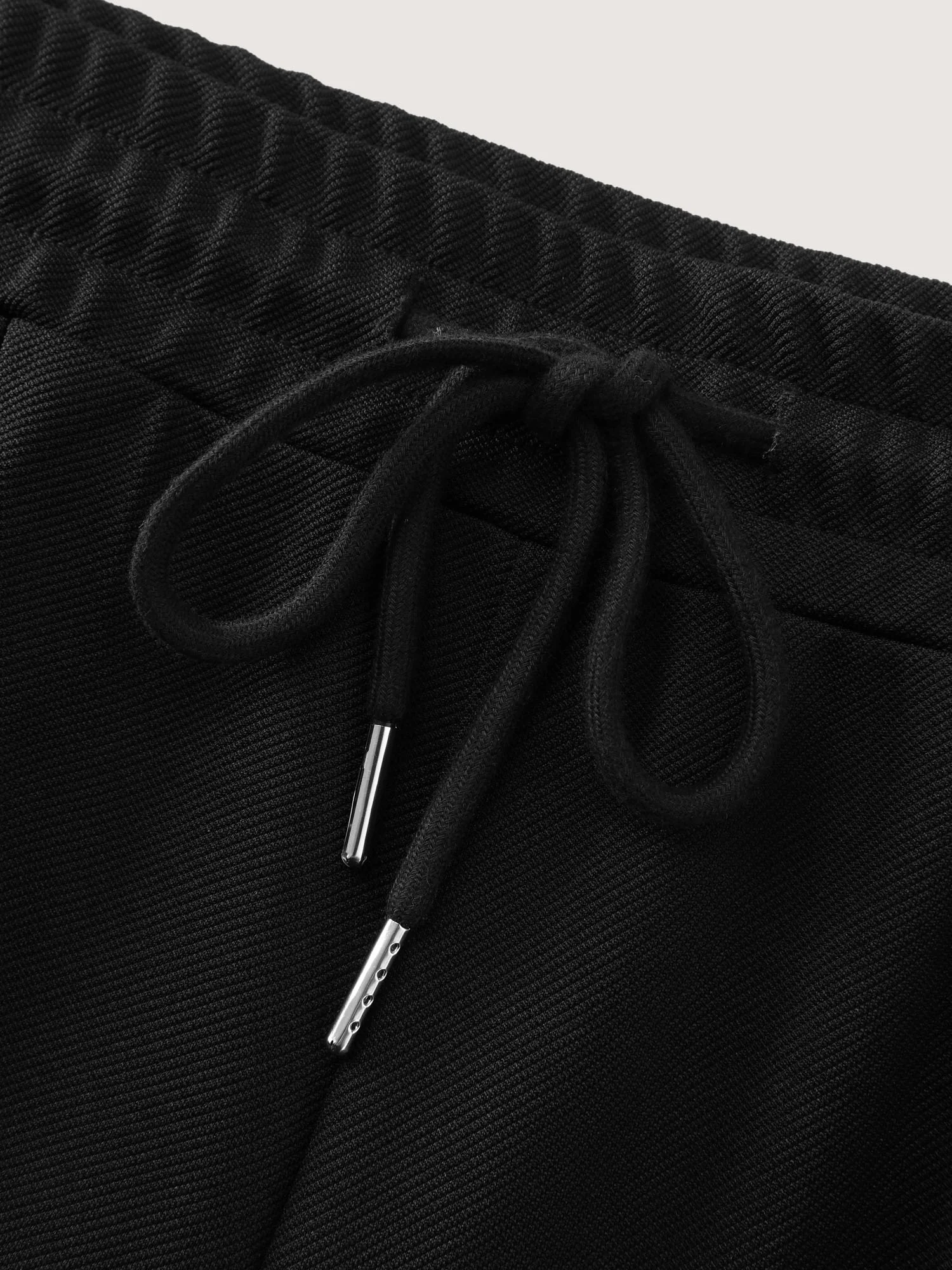 Stretchy Drawstring Waist Seamed Pants - Image 8
