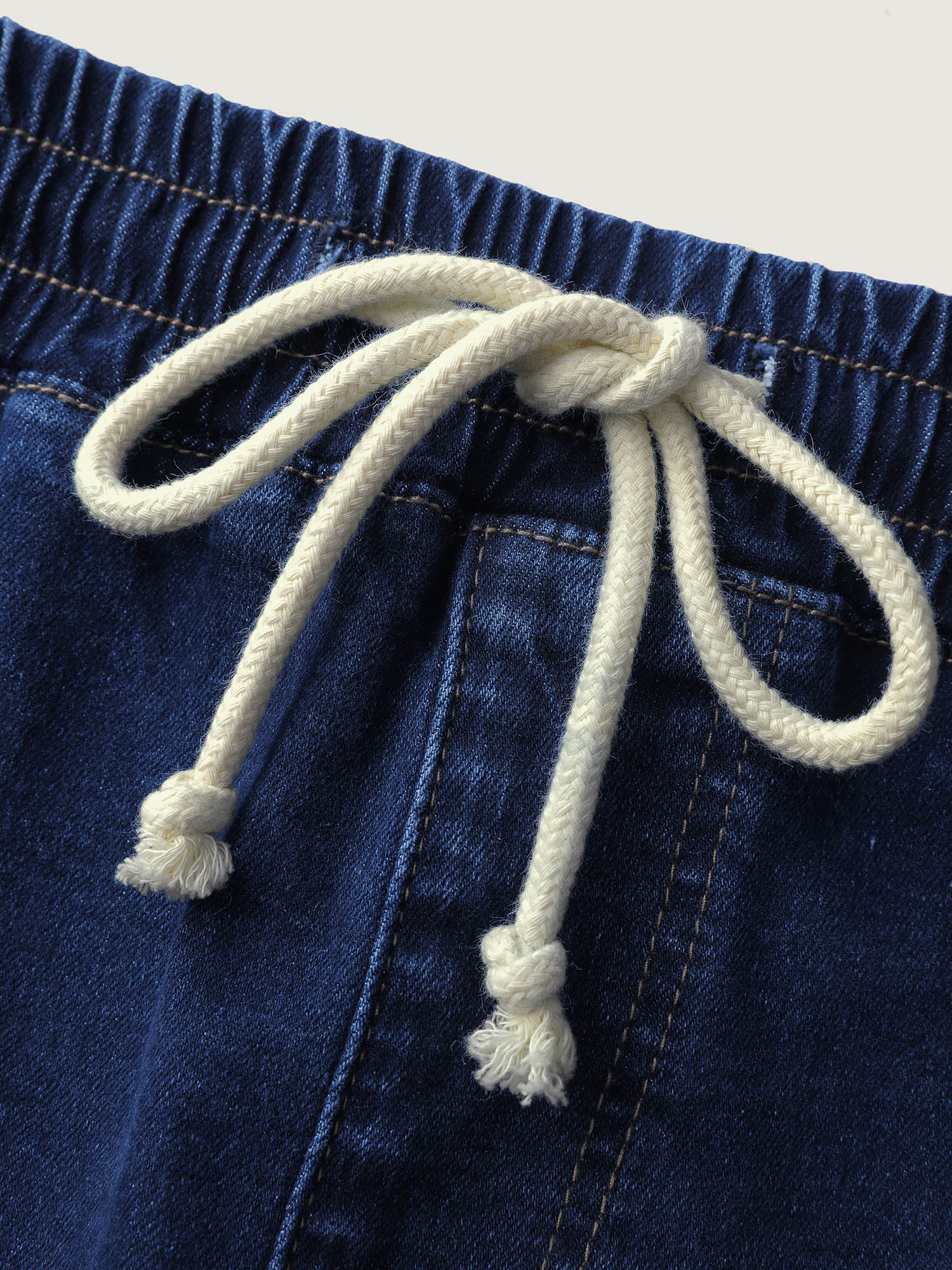Everyday Pull-On Drawstring High-Rise Jeans - Image 7