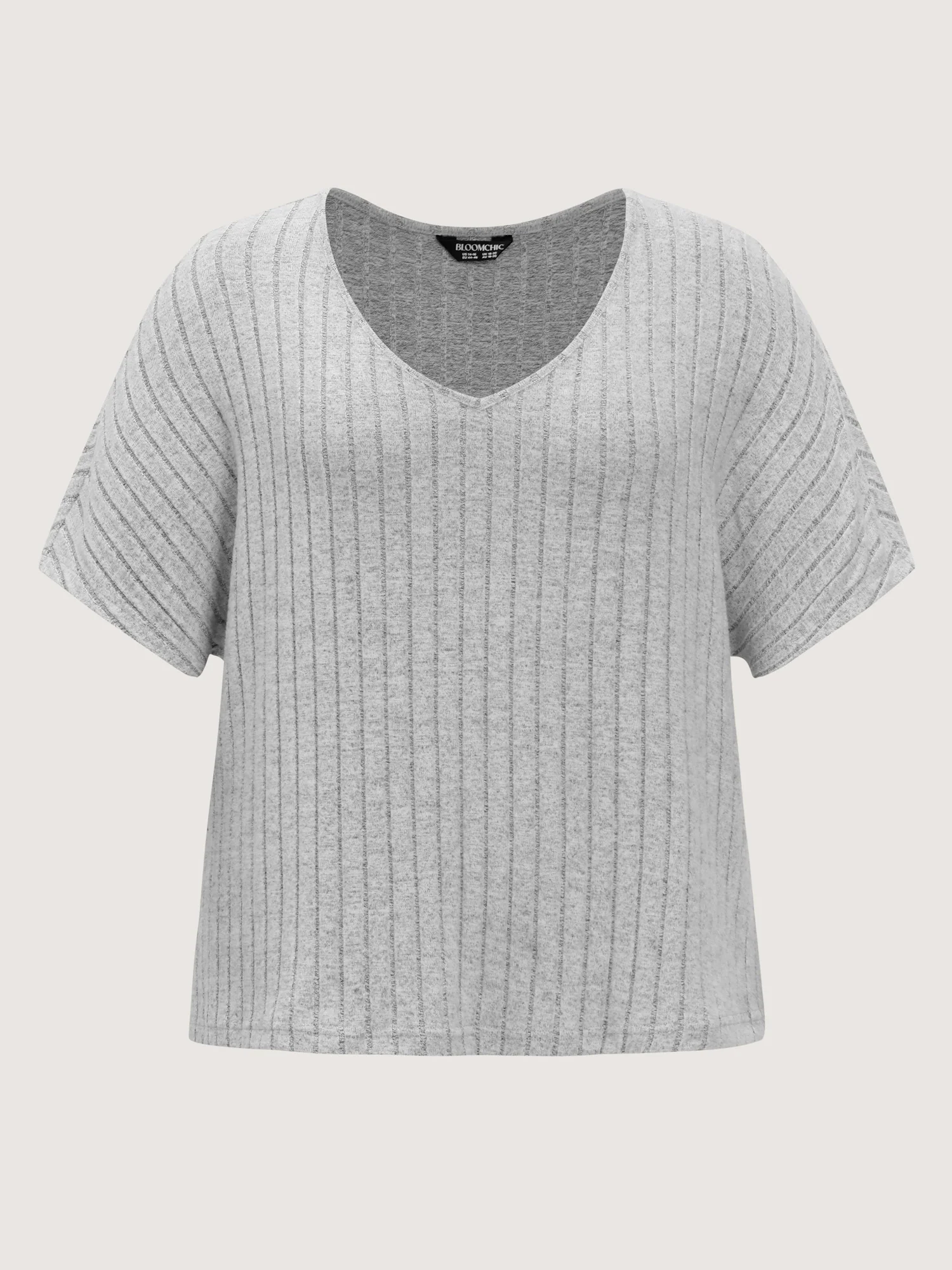 Stretchy-Fit Ribbed Texture Lounge Set - Image 9