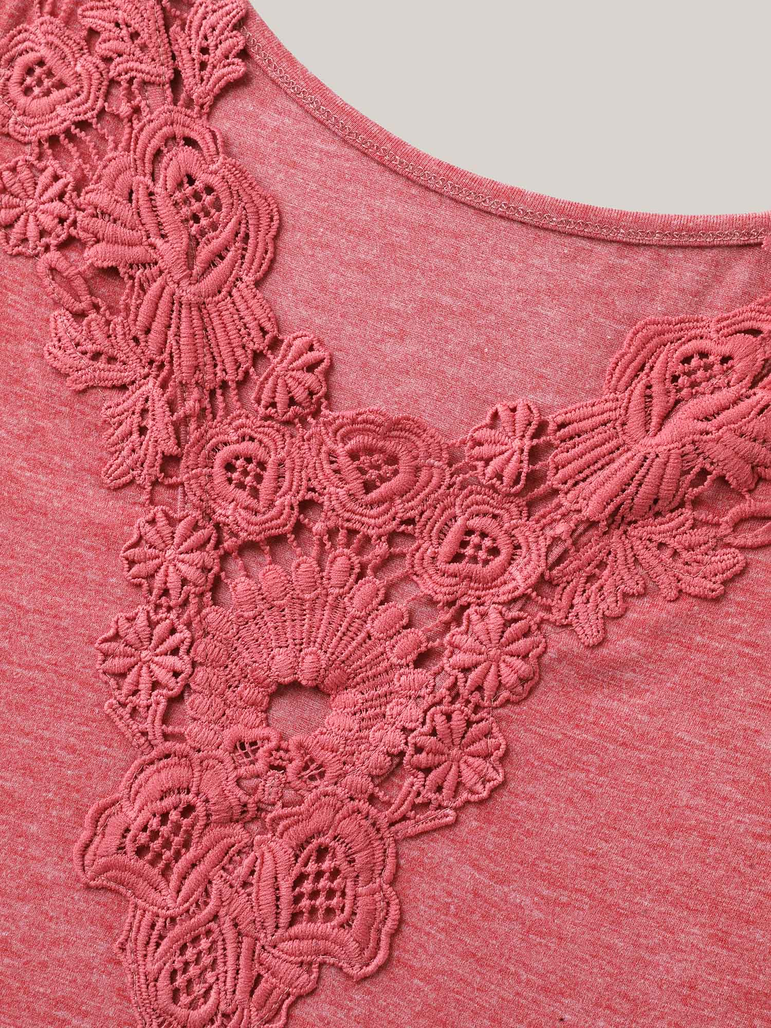Stretchy Floral Backless Plain T-Shirt - Image 5