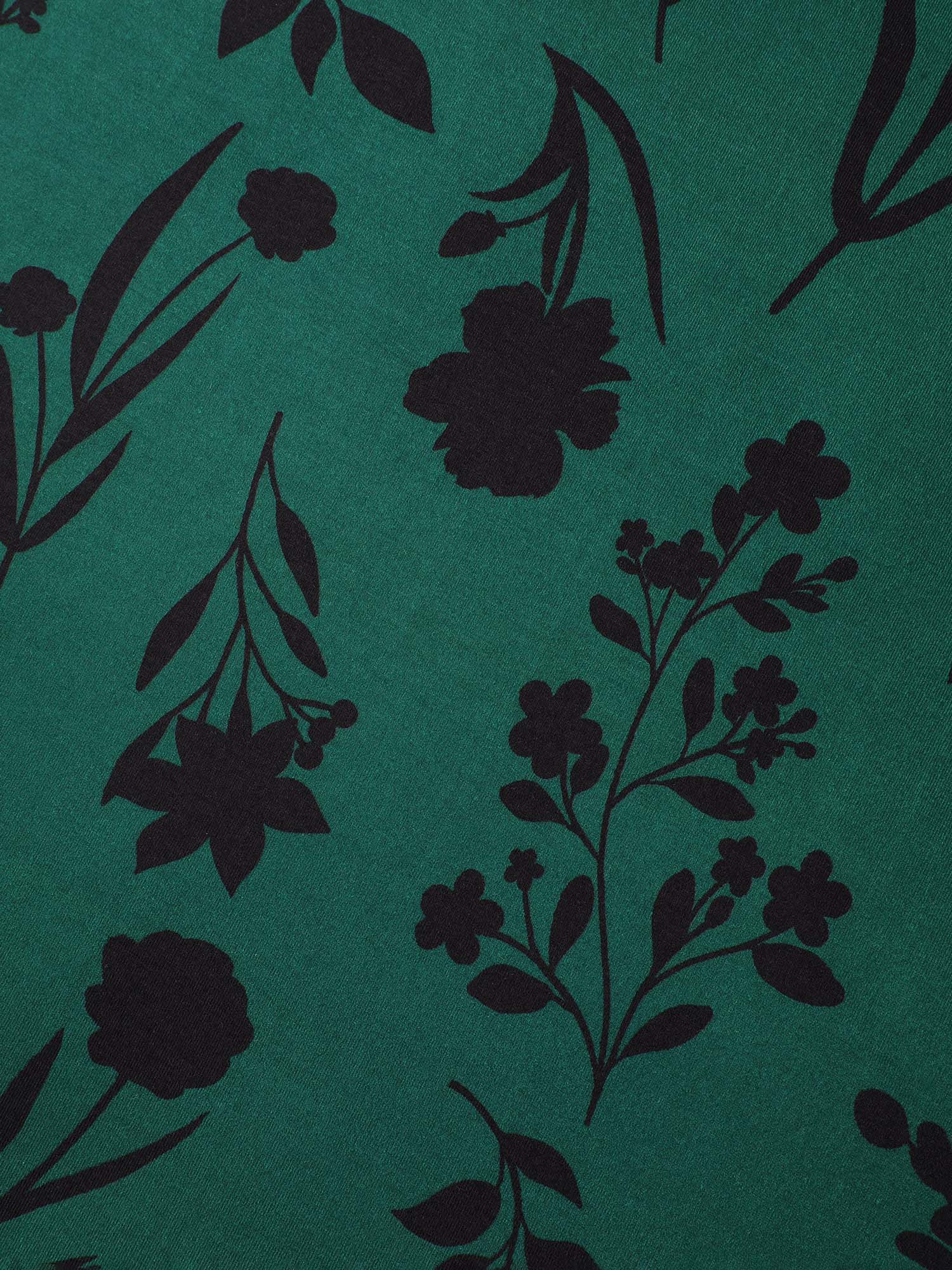 Stretchy Floral Print V-Neck T-Shirt - Image 7