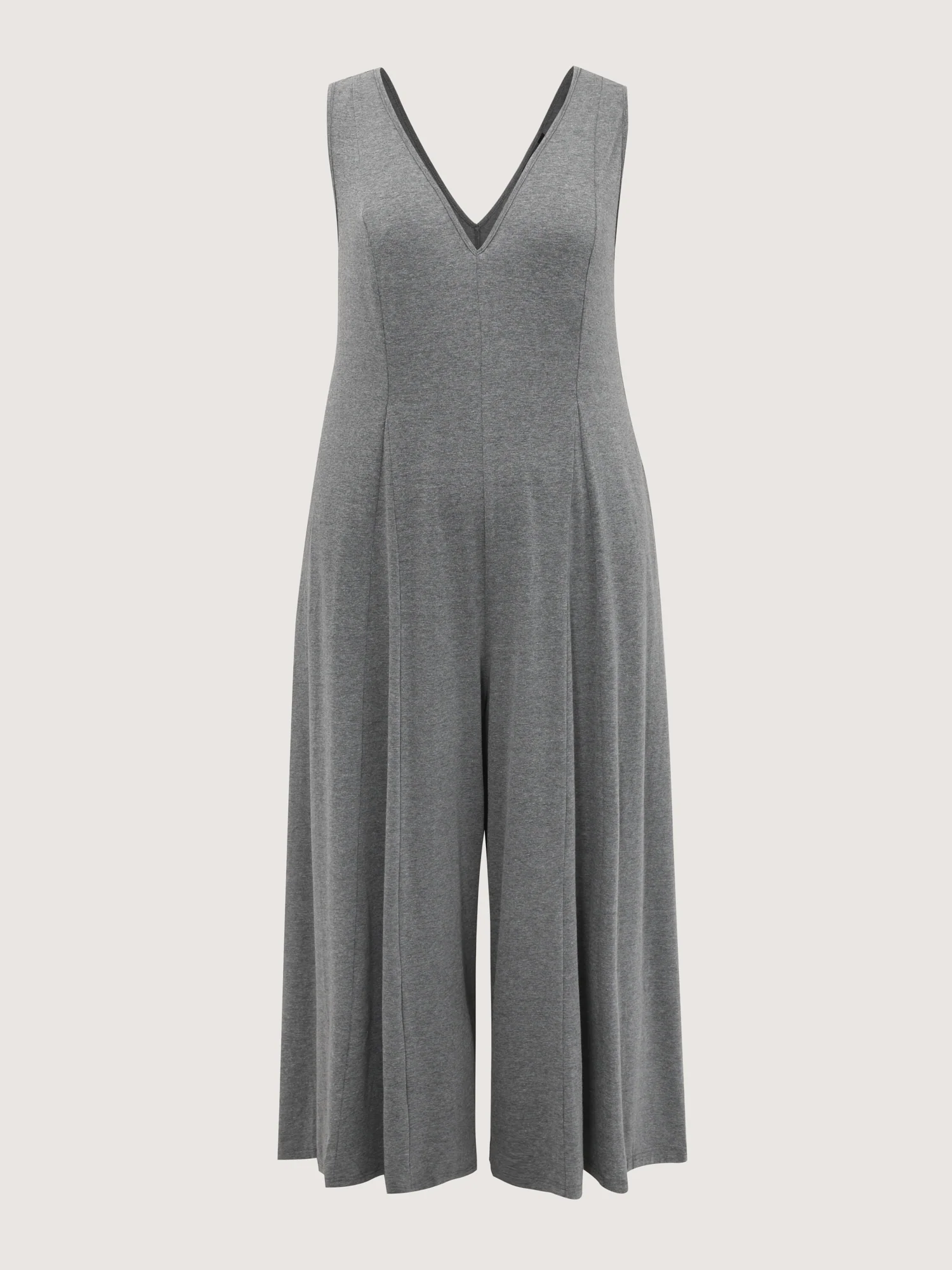 Stretchy Flowy V-Neck Jumpsuit - Image 7