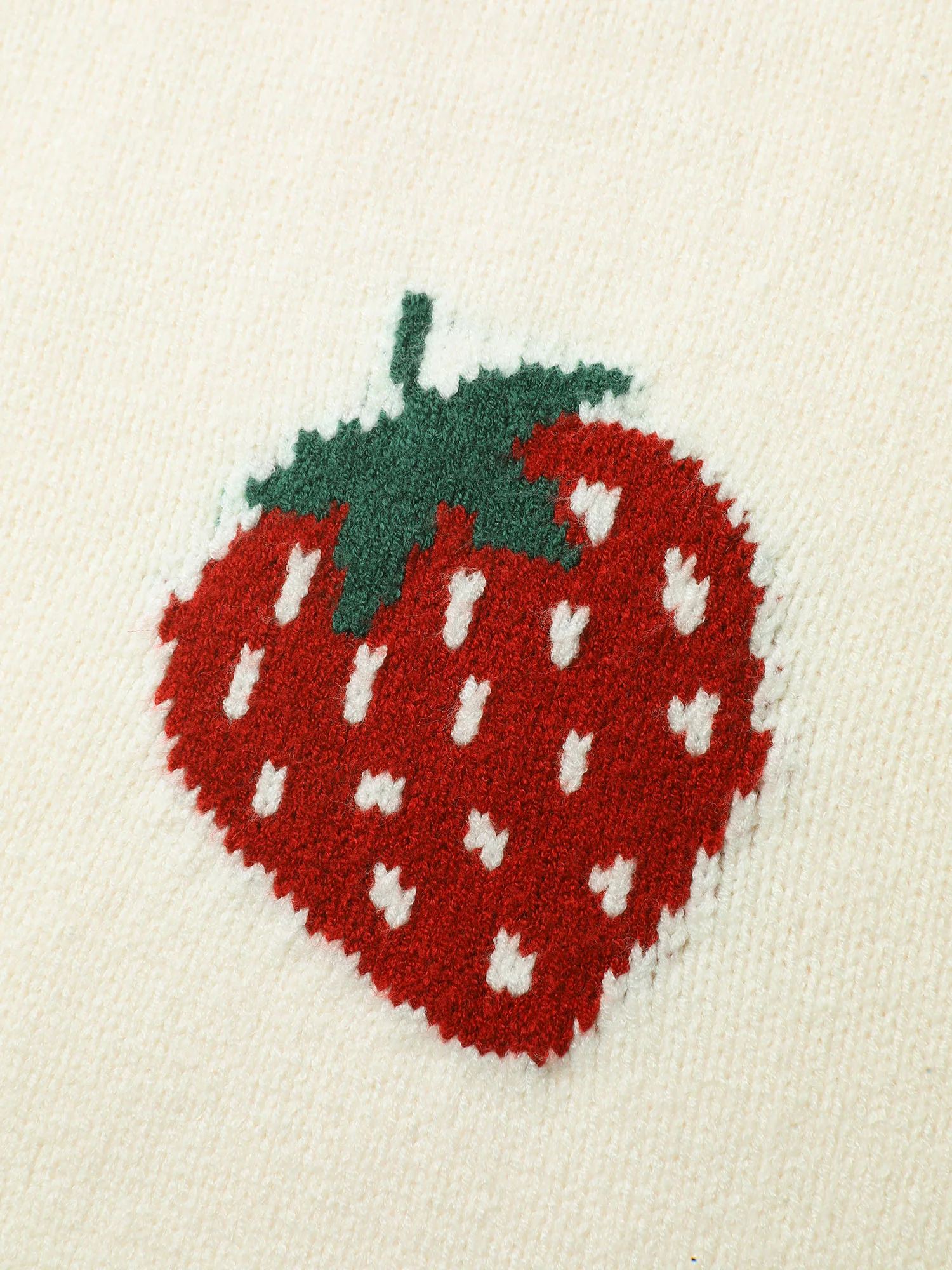 Supersoft Stretchy Fruit Pattern Ribbed Hem Pullover - Image 6