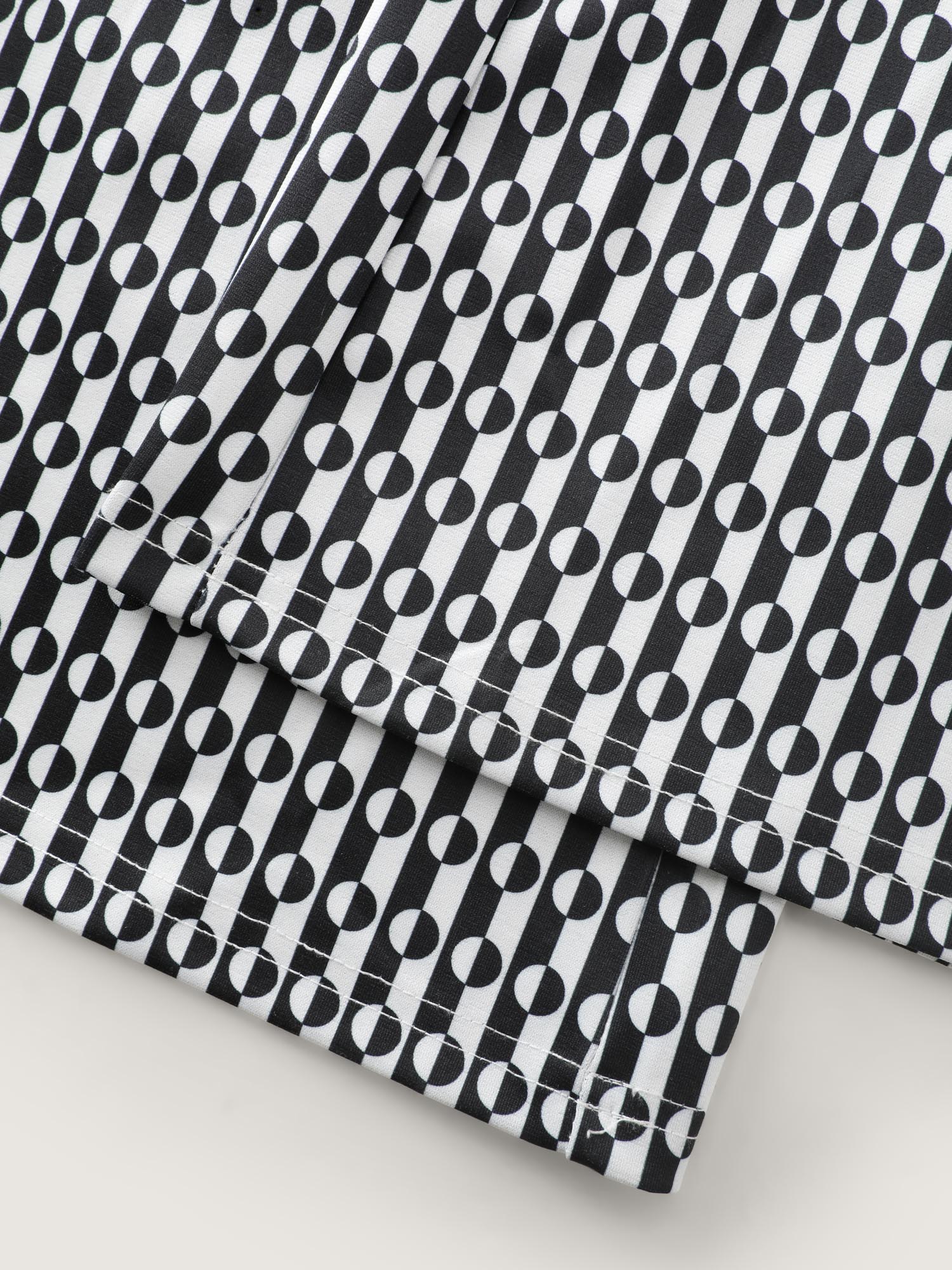 Stretchy Geometric Print Pull-On Pants - Image 7