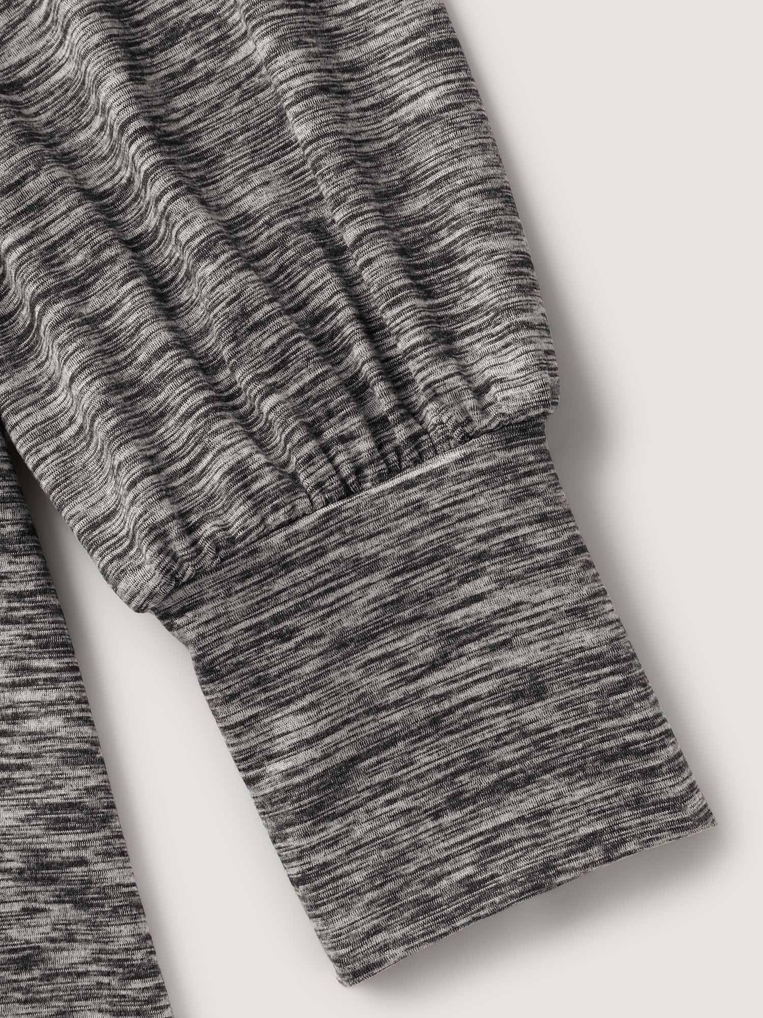 Stretchy Heather Textured Solid T-Shirt - Image 6