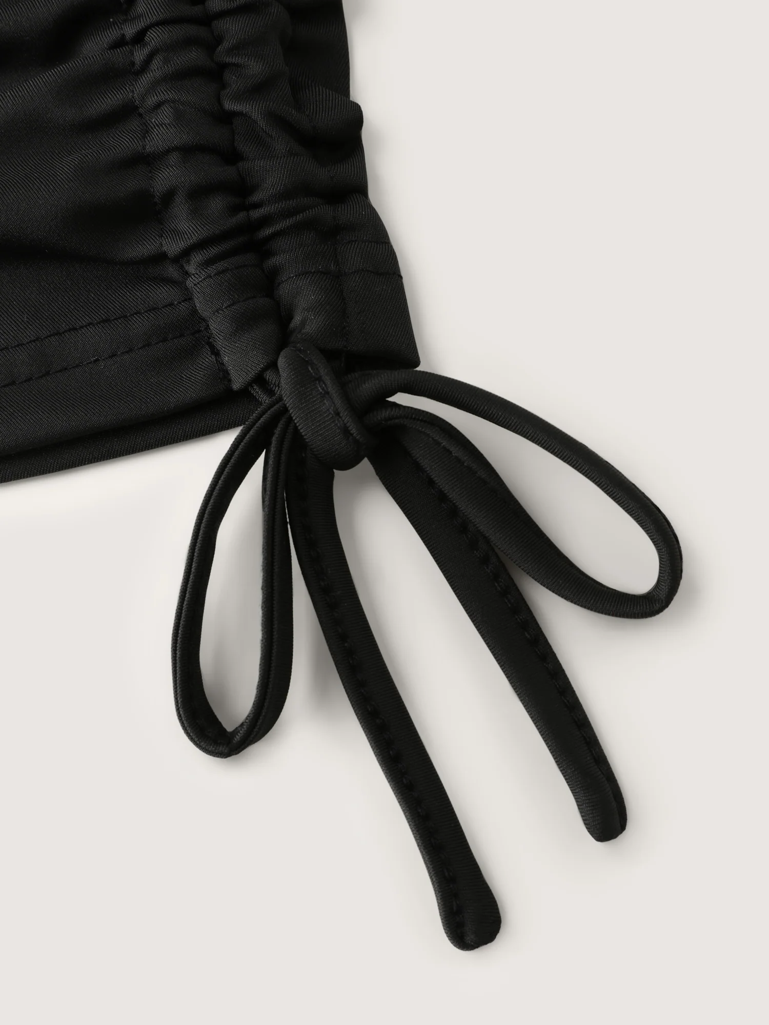 Stretchy Hem Ties Capri Jogger Leggings - Image 6