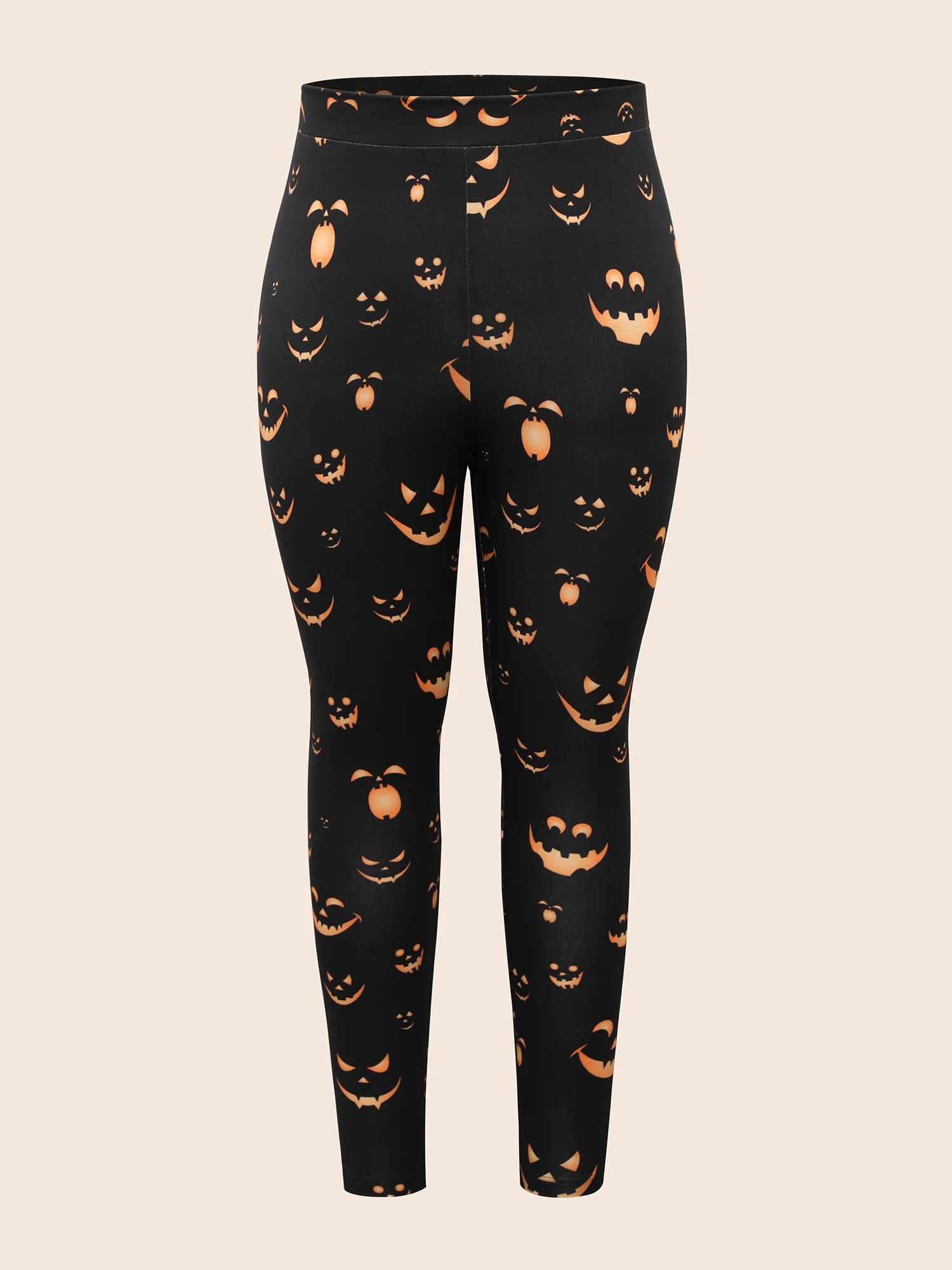Stretchy Jack-o-Lantern Leggings - Image 7