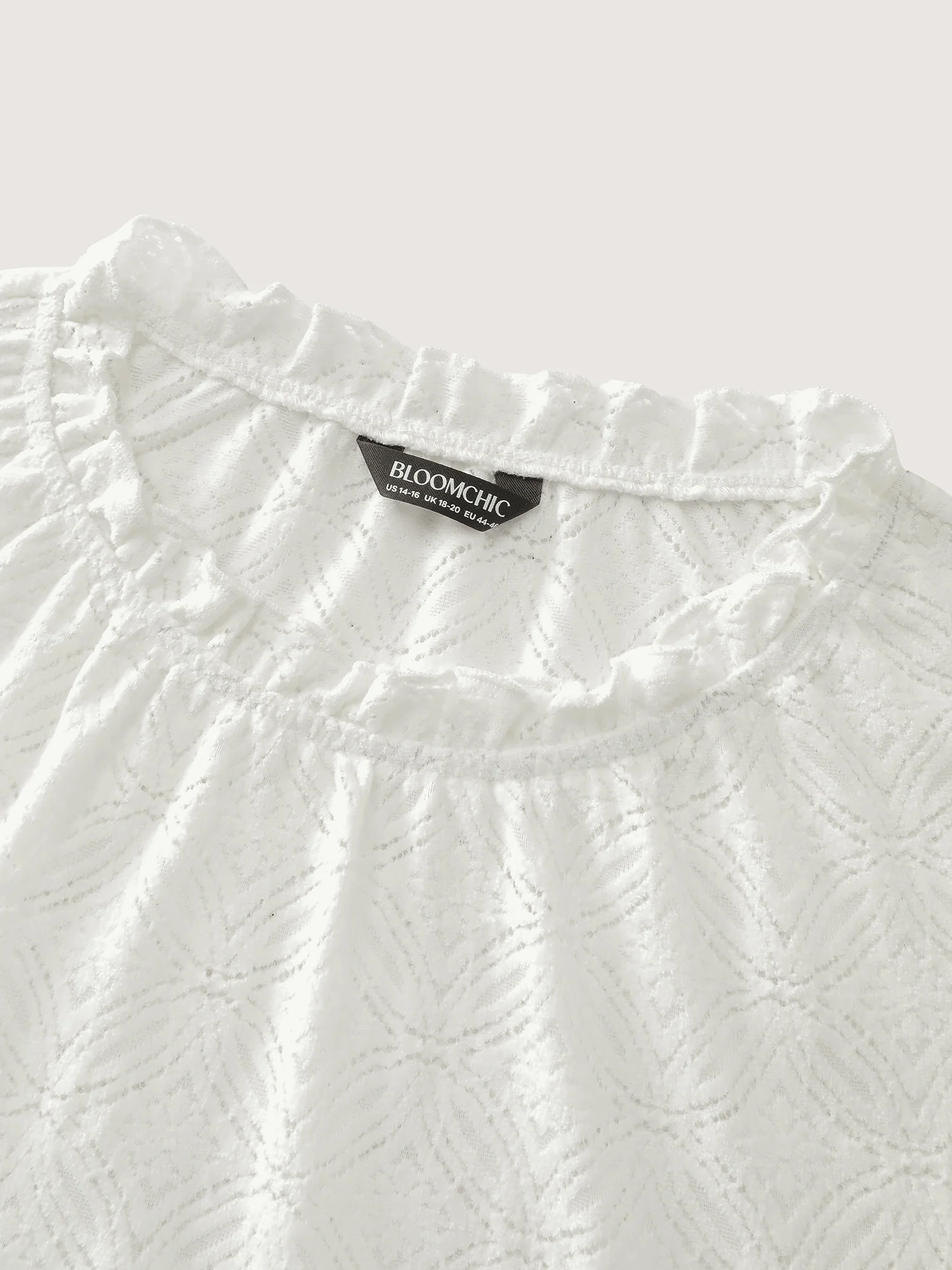 Stretchy Lace Cuff Sleeve Blouse - Image 7