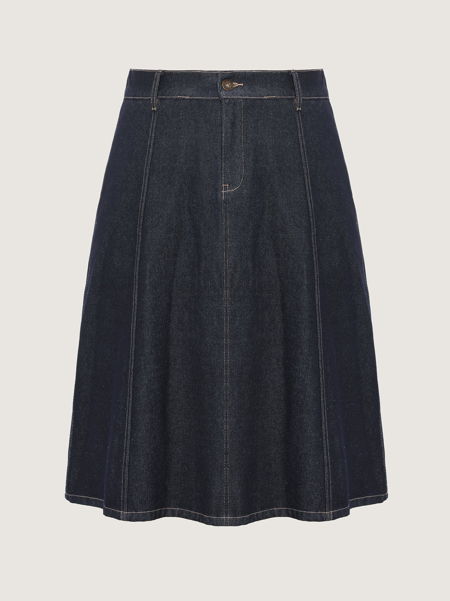 Stretchy Maxi Denim Skirt - Image 8