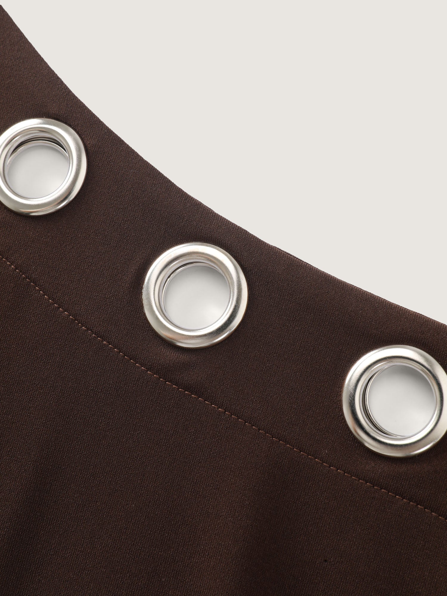 Stretchy Metal Eyelet Detail Bodycon Dress - Image 6