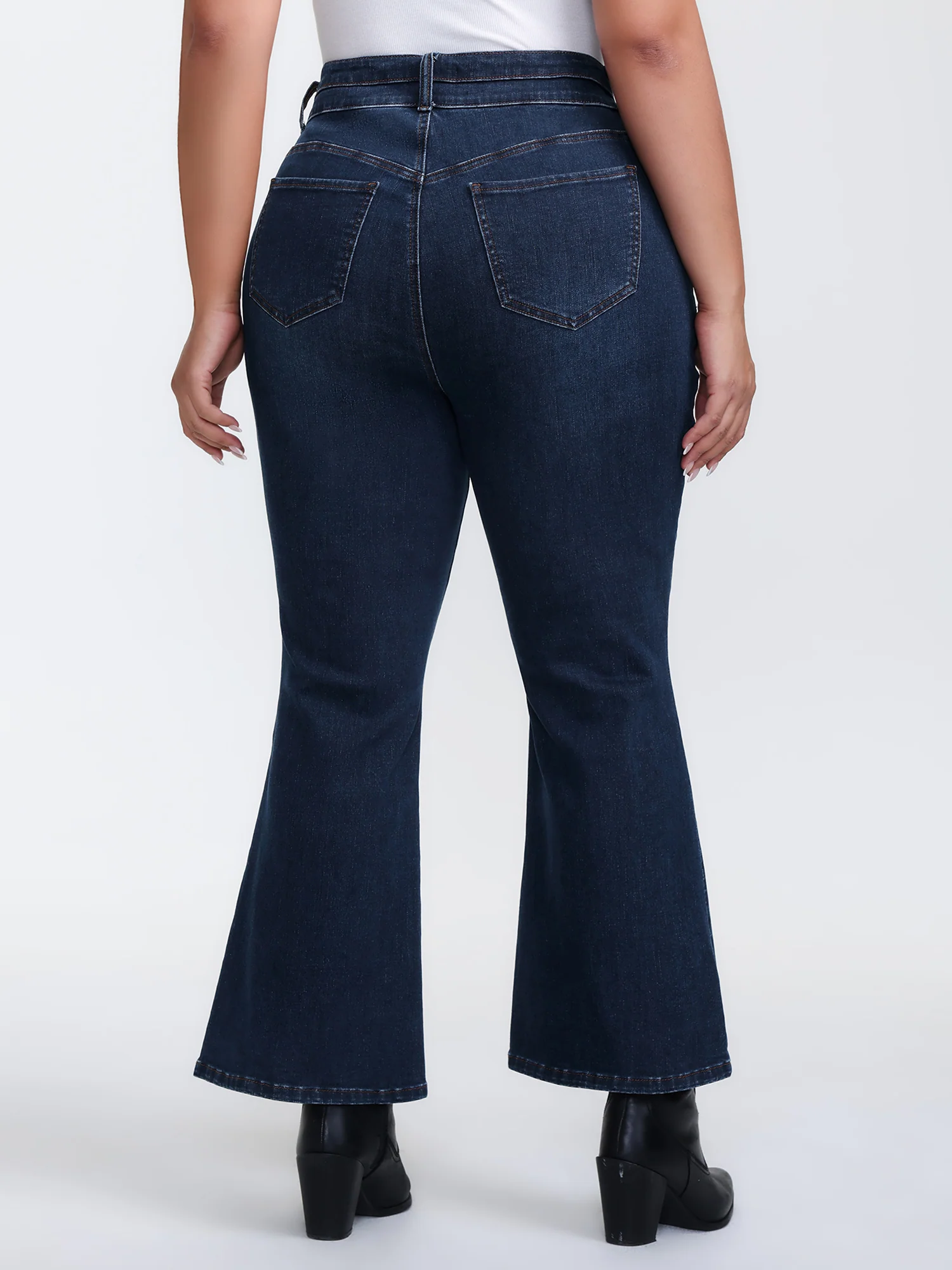 Stretchy Mid-Rise Bootcut Jeans - Image 5