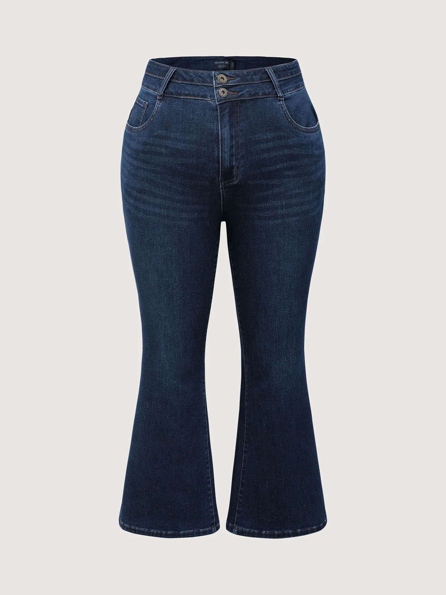 Stretchy Mid-Rise Bootcut Jeans - Image 6