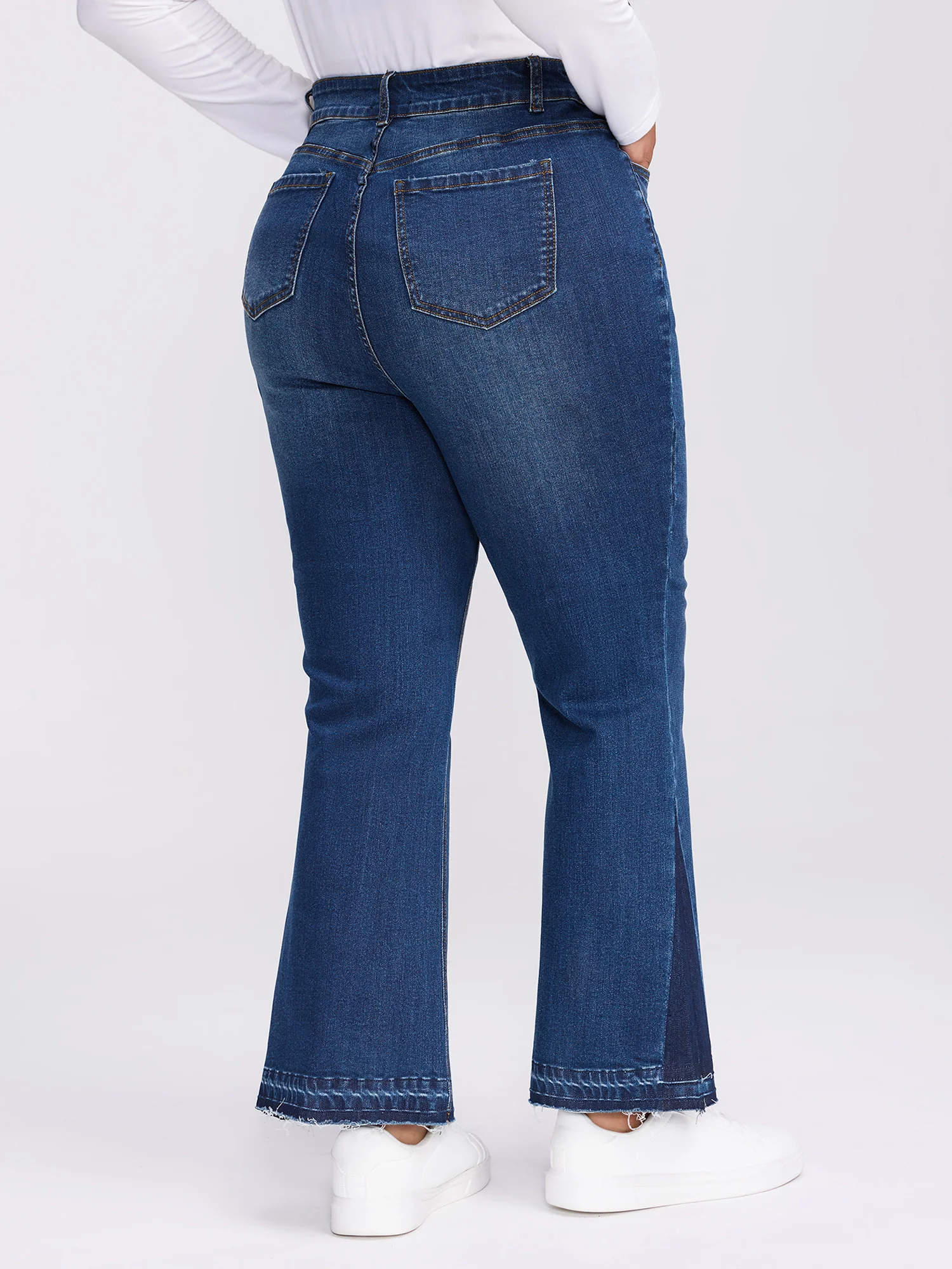 Stretchy Mid-Rise Bootcut Jeans - Image 6