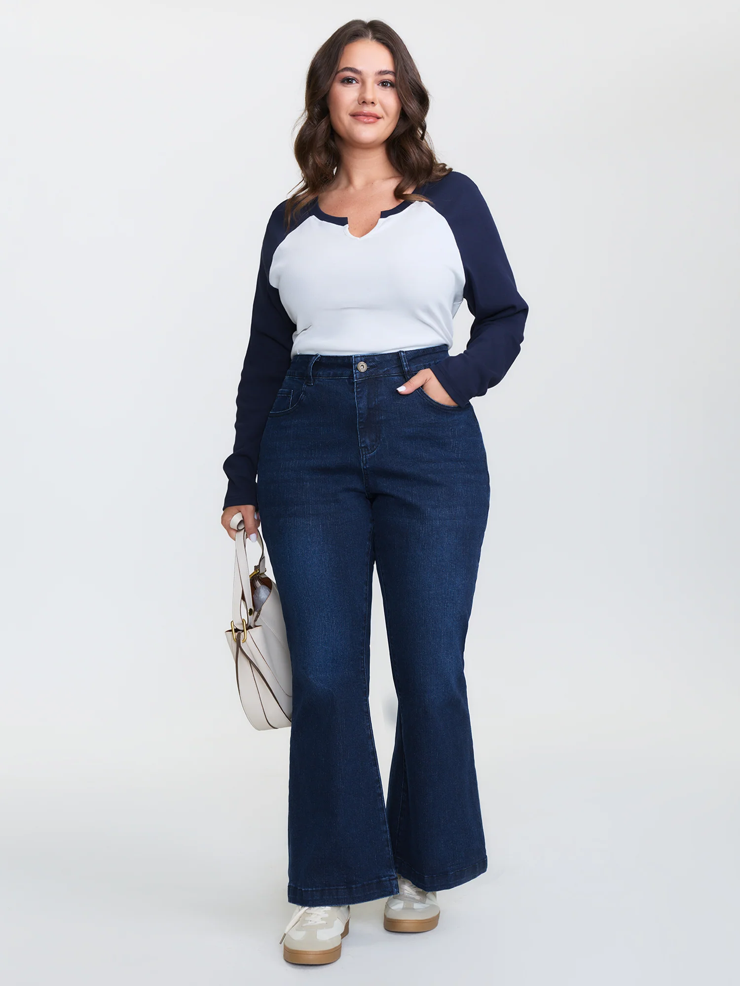Stretchy Mid-Rise Bootcut Jeans - Image 2