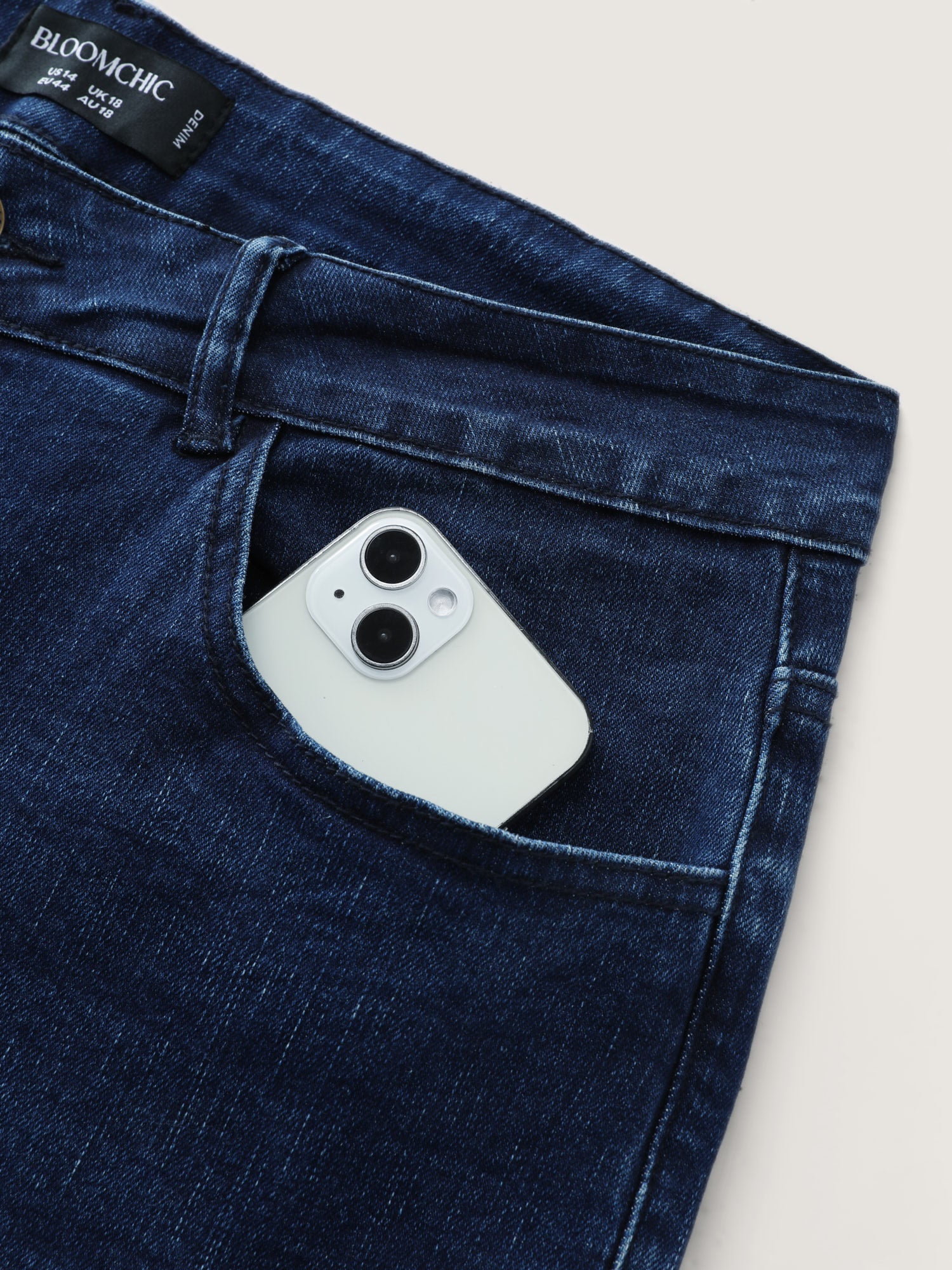Stretchy Mid-Rise Bootcut Jeans - Image 6