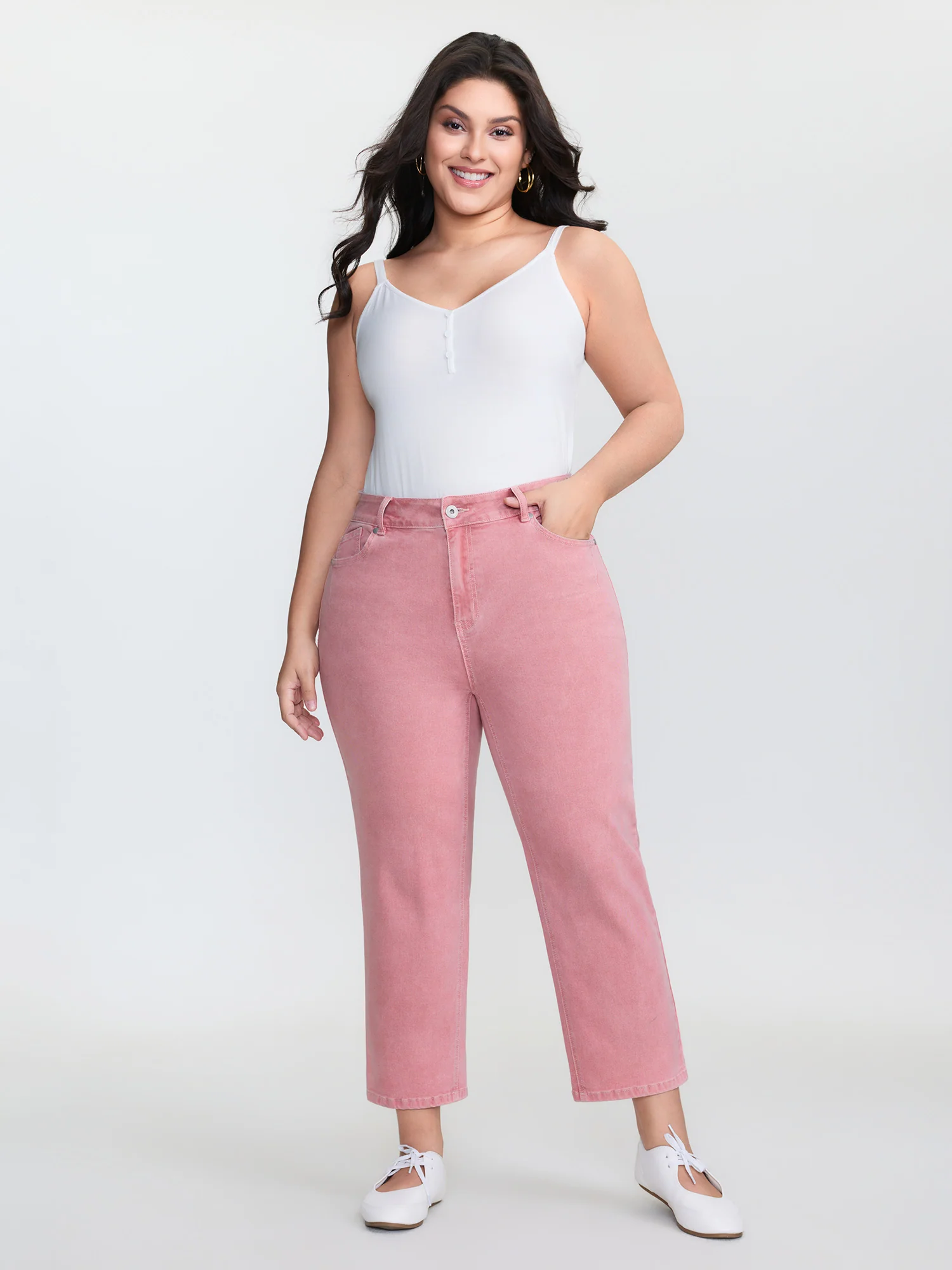 Stretchy Mid-Rise Bootcut Jeans - Image 2
