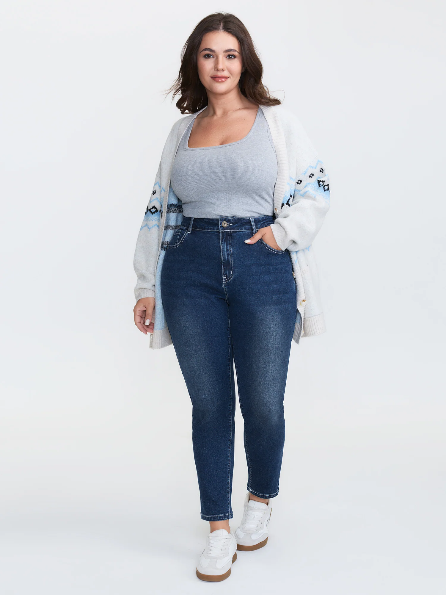 Stretchy Mid-Rise Skinny-Fit Jeans - Image 2
