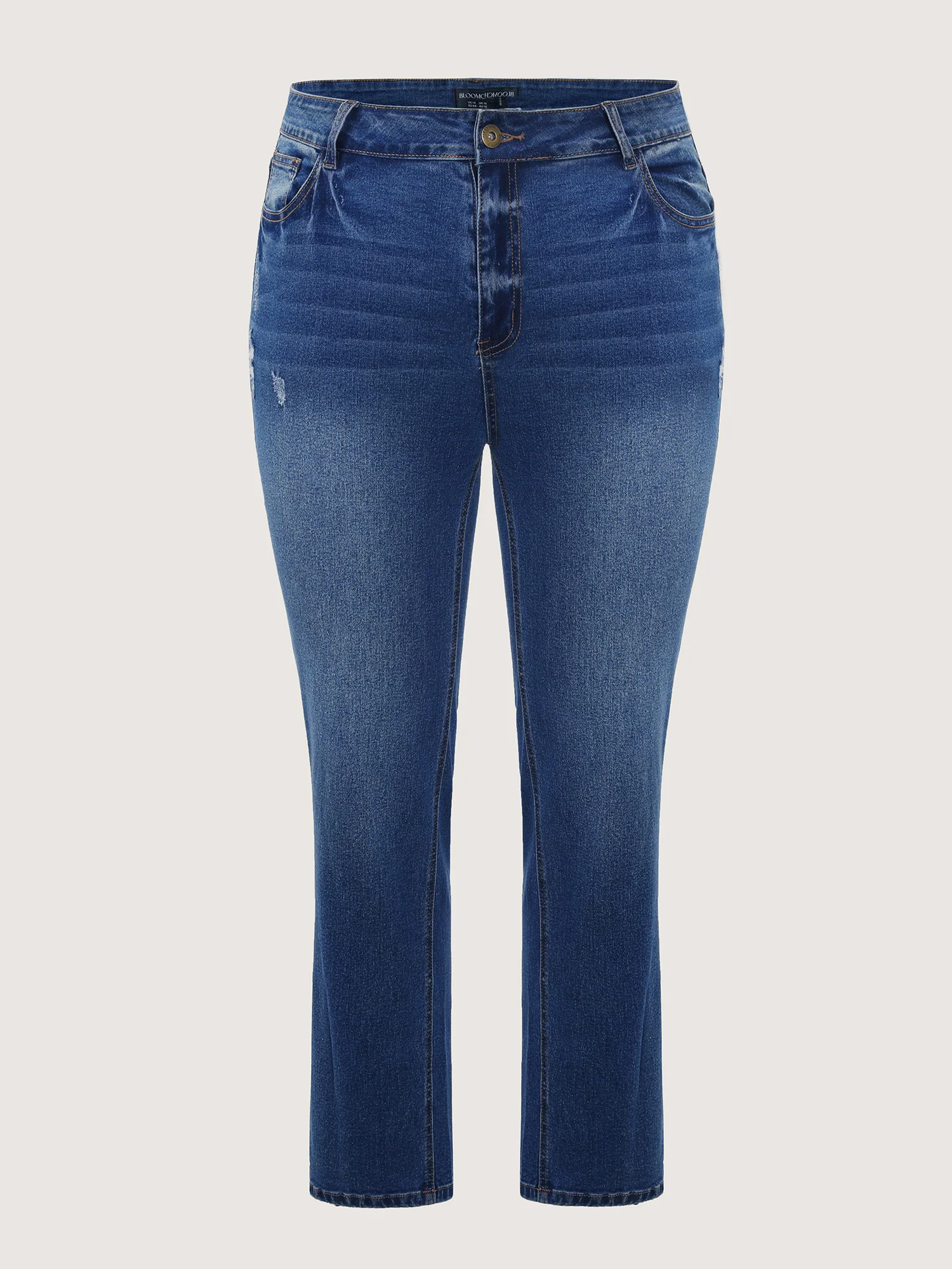 Thigh-Friendly High-Rise Bootcut Cropped Jeans - Image 8