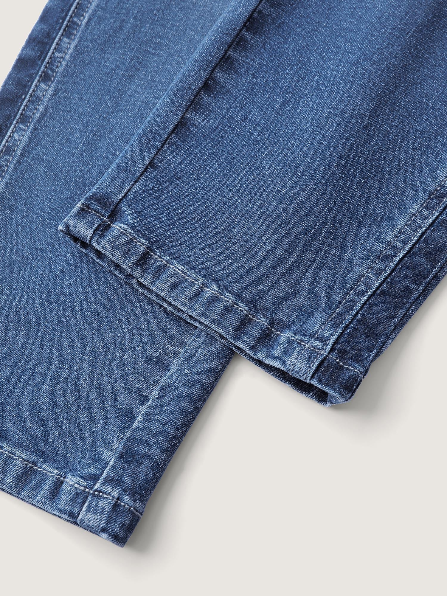 Color Contrast Side Skinny-Fit Jeans - Image 7