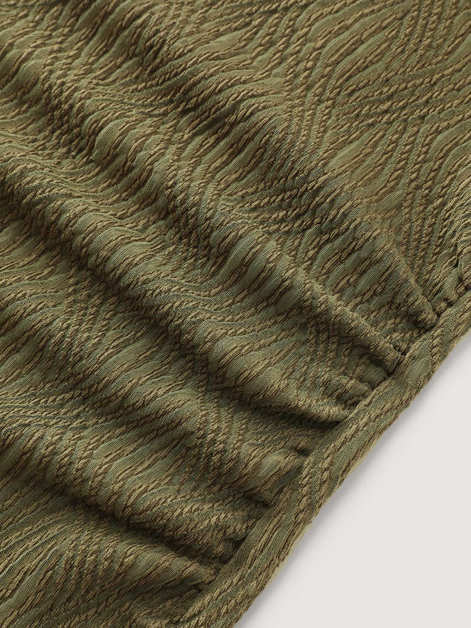 Stretchy Mockneck Ruched Tank Top - Image 6