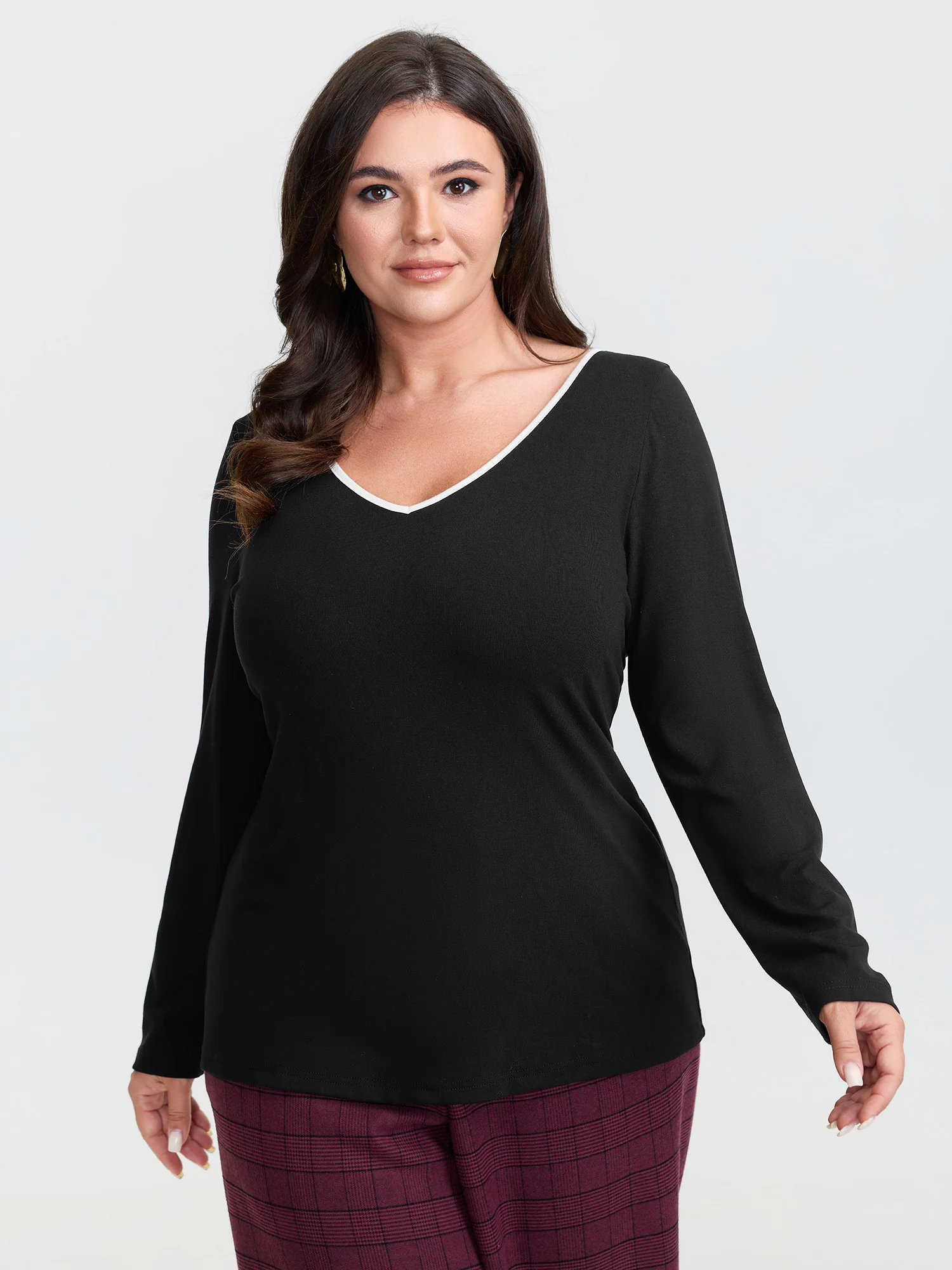 Stretchy Multiple Bow Back Cut-Out Knit Top - Image 3