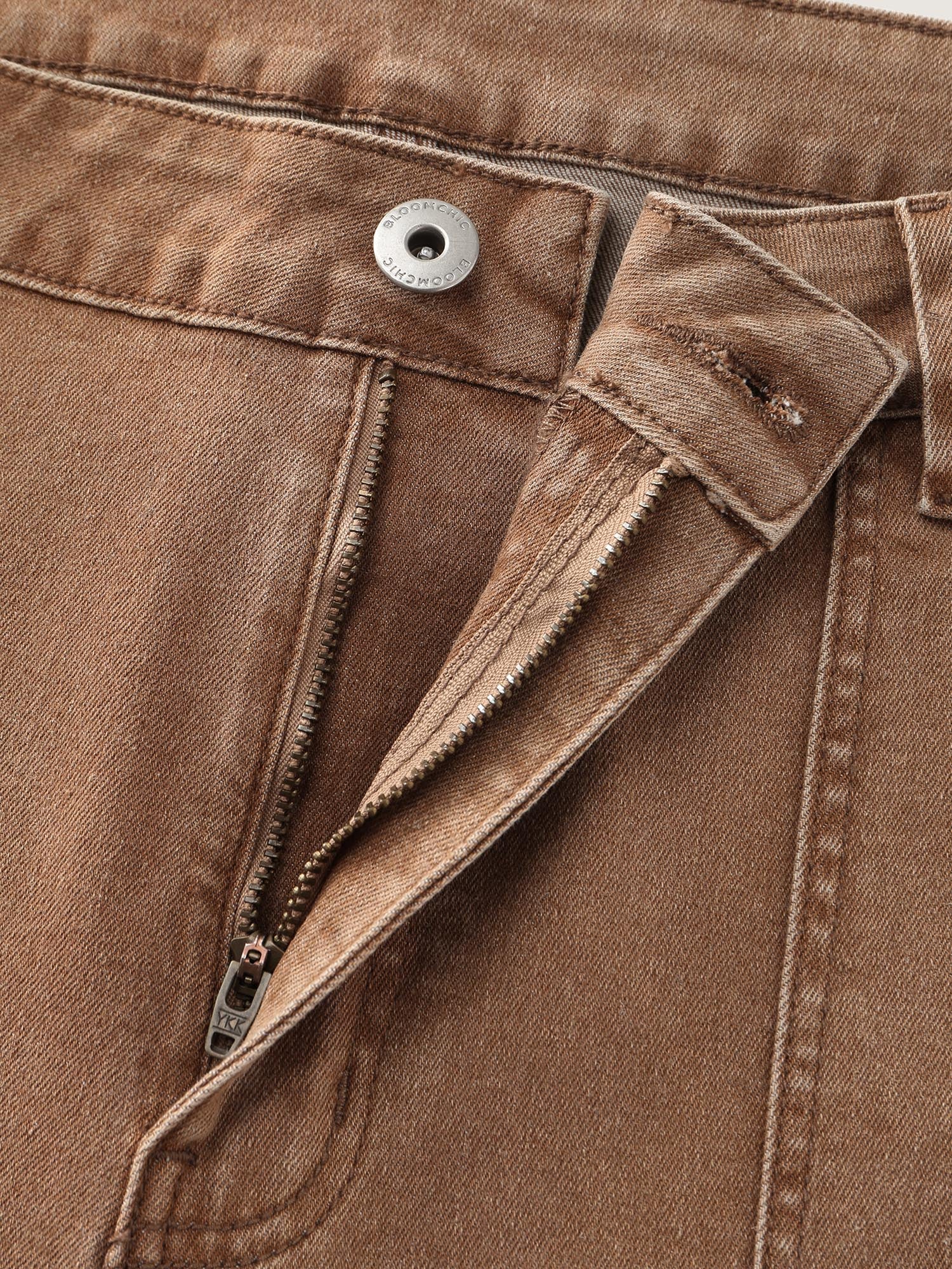 Stretchy Patch Pockets Skinny-Fit Jeans - Image 6