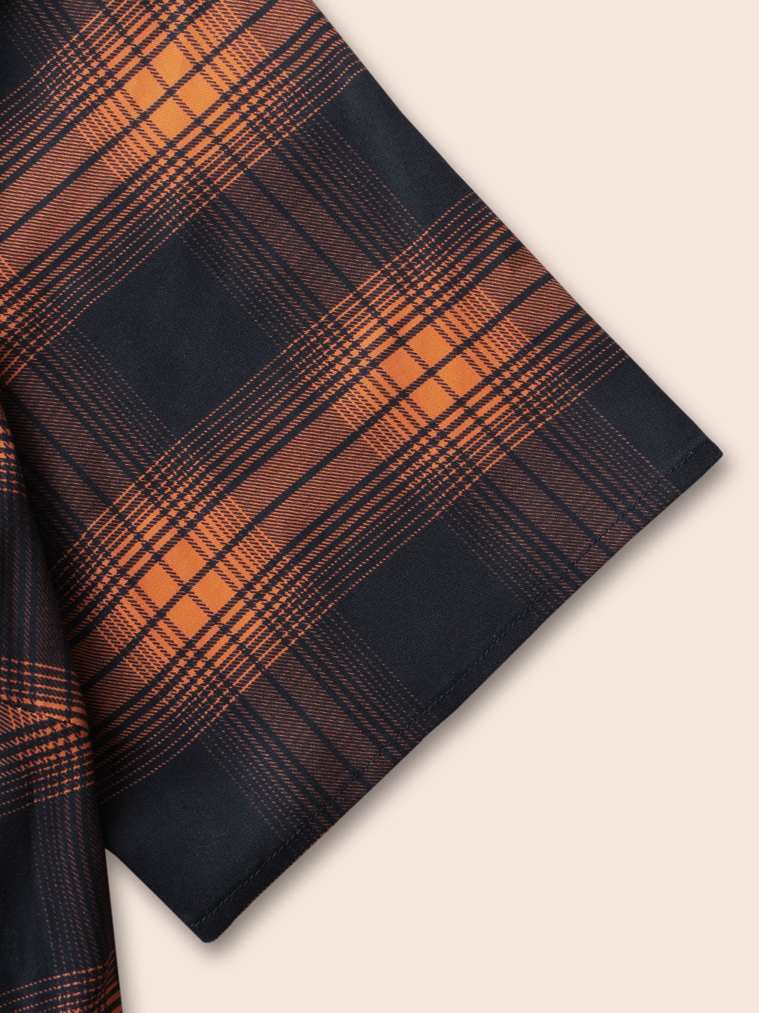 Stretchy Plaid Contrast Splicing Midi Dress - Image 11
