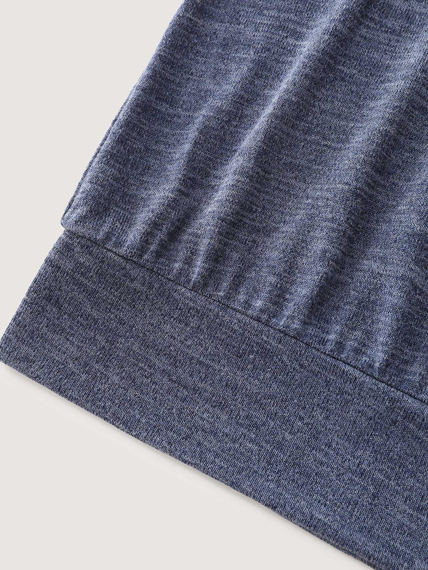 Stretchy Plain Folded Cuff Sleeve T-Shirt - Image 6