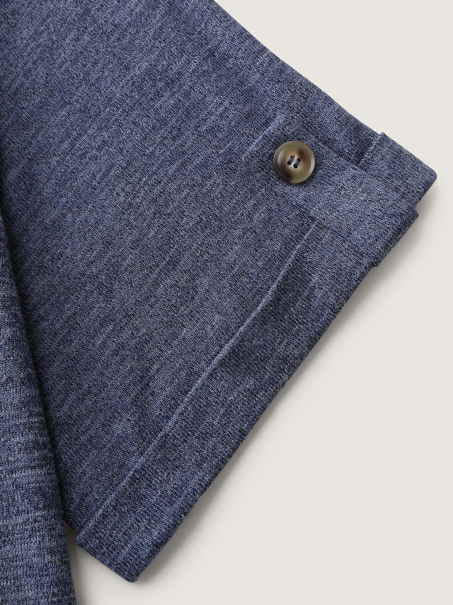 Stretchy Plain Folded Cuff Sleeve T-Shirt - Image 7