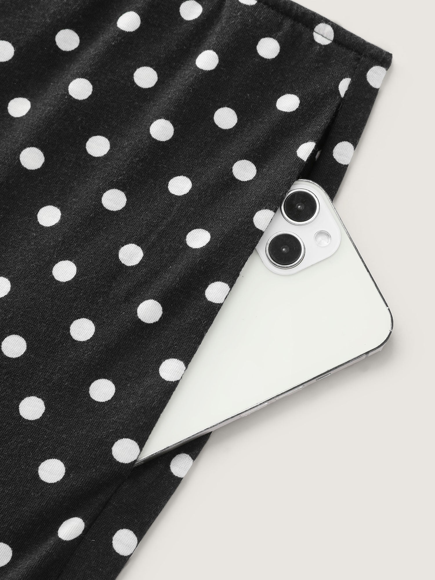 Stretchy Polka Dots Lounge Jumpsuit - Image 7