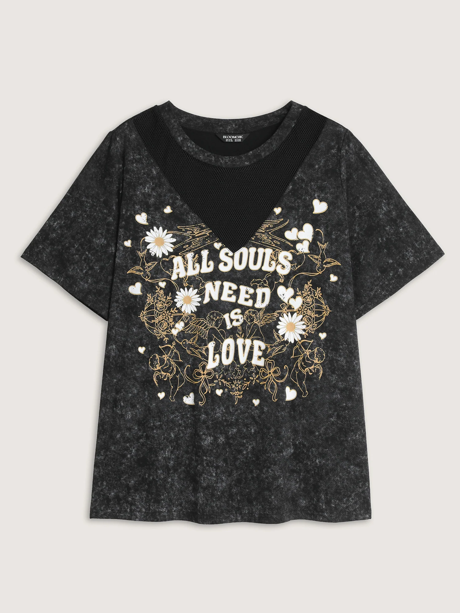 Stretchy Positive Affirmations Cut-Out T-Shirt - Image 8