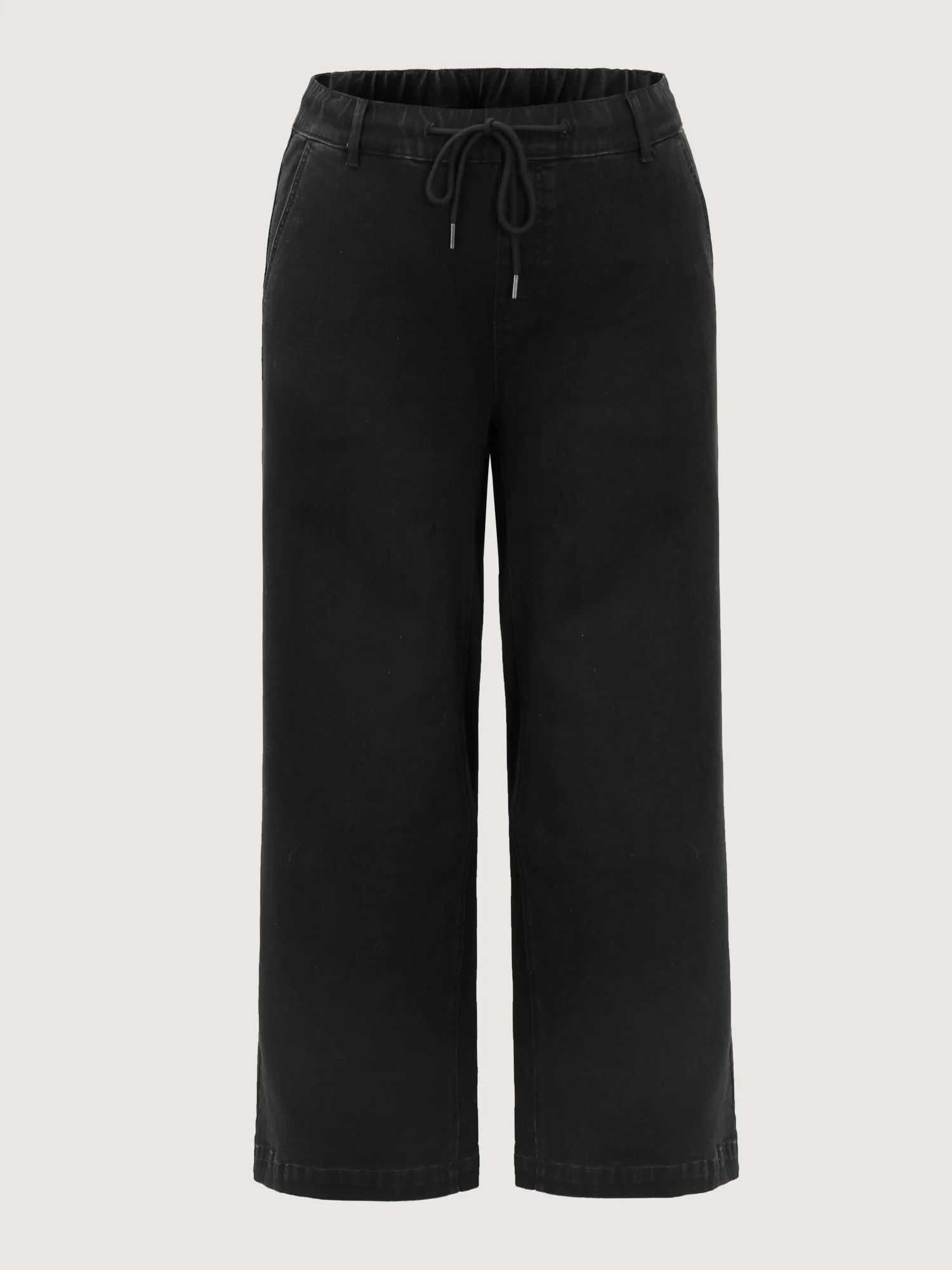 Pull-On Stretchy Waist Wide-Leg Jeans - Image 8