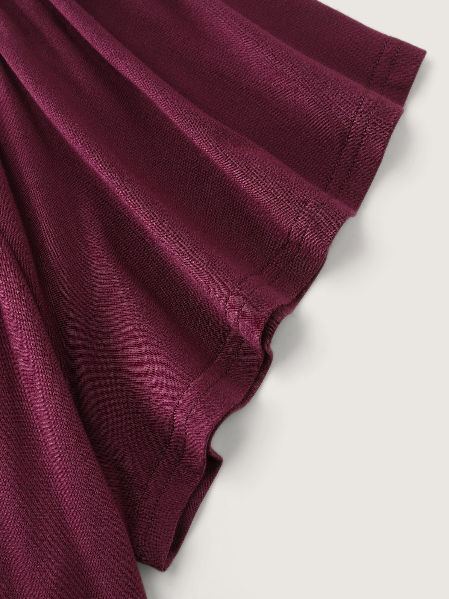 Stretchy Ruched Bodice Pleated Knit Top - Image 7