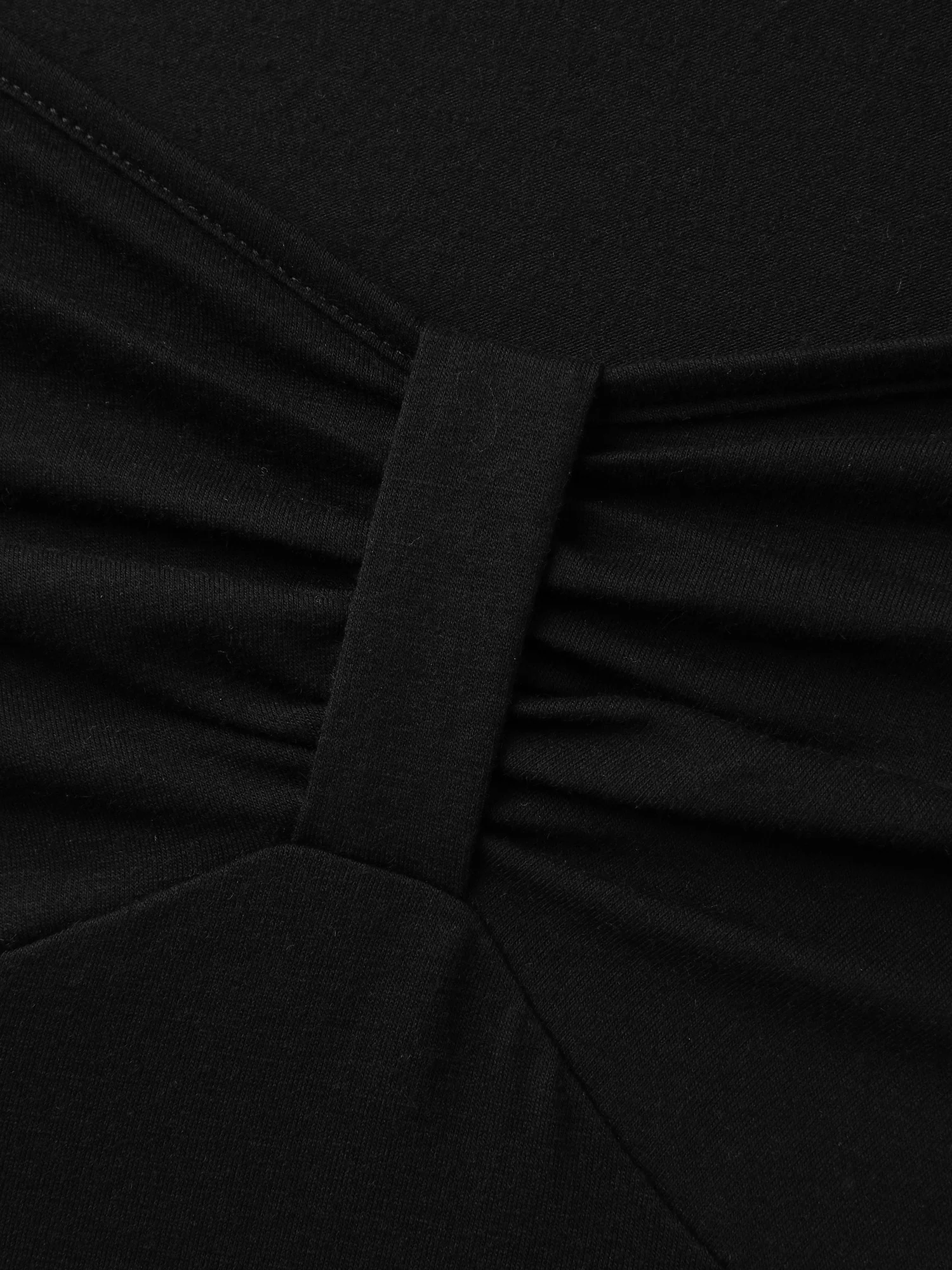 Stretchy Ruched Square Neck T-Shirt - Image 6