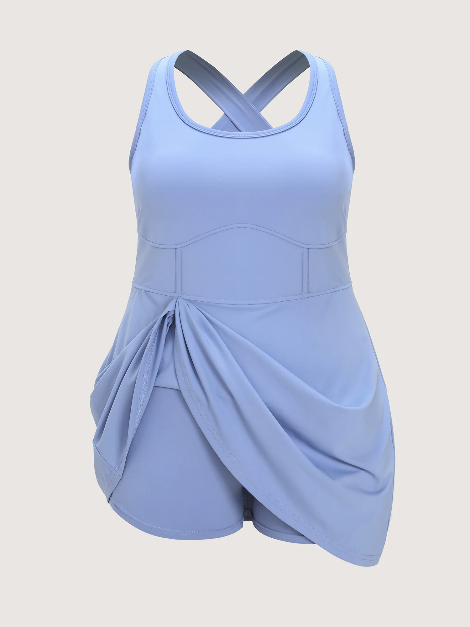 Stretchy Sculpted Fit And Flare Pocket Mini Dress - Image 10