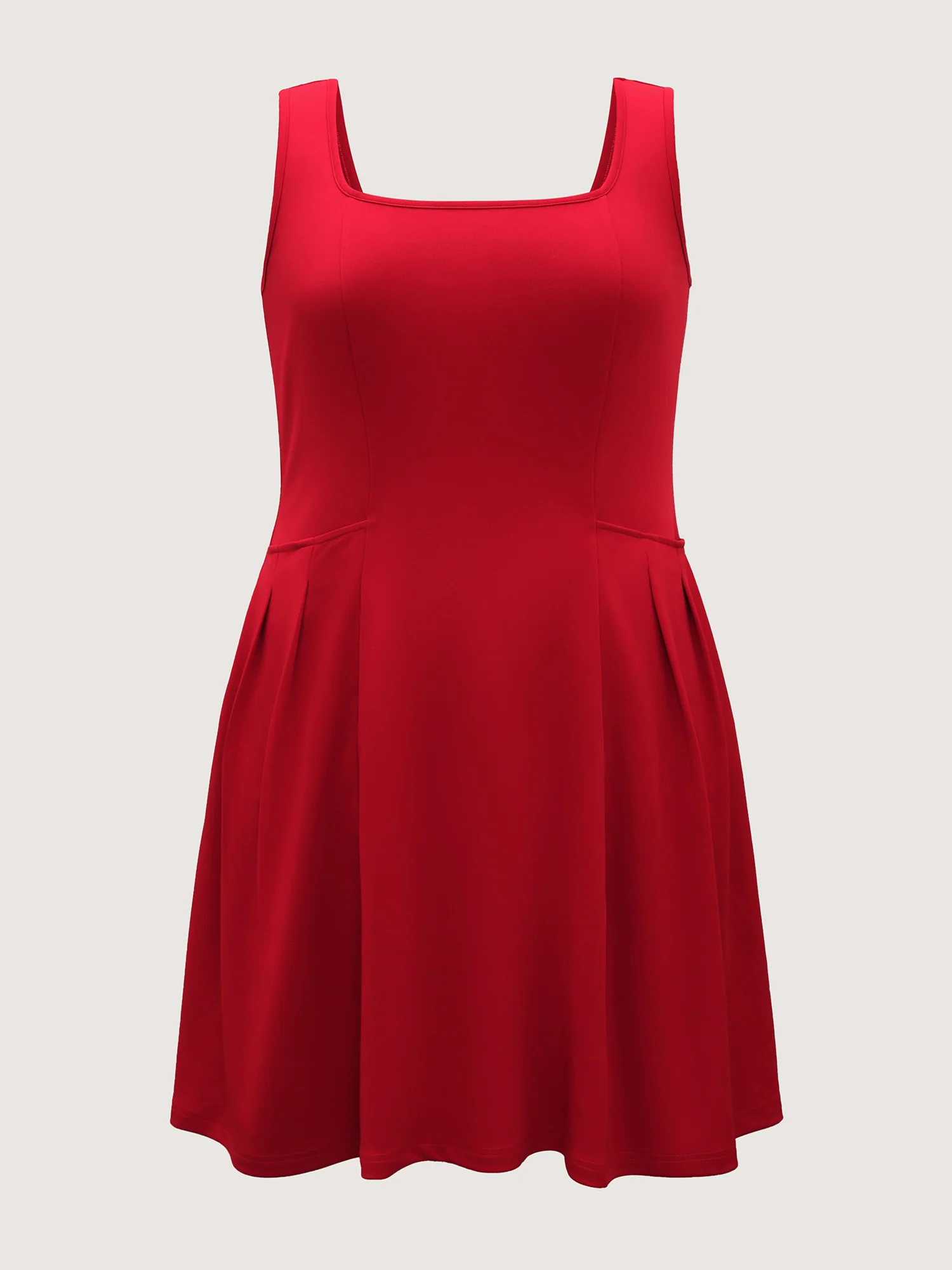 Stretchy Sculpted Side Pockets Mini Dress - Image 6