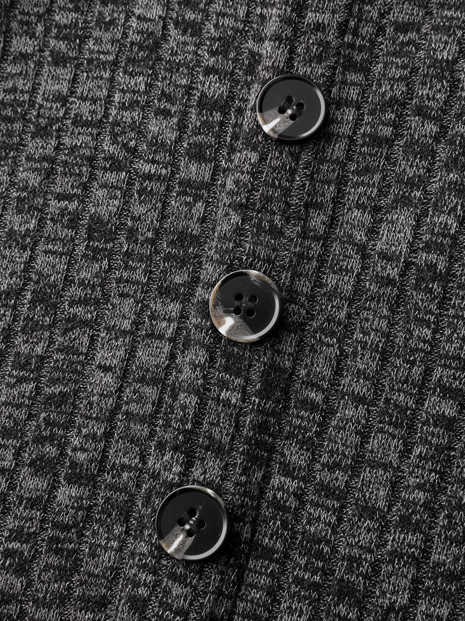 Stretchy Side Button Detail Slit T-Shirt - Image 5