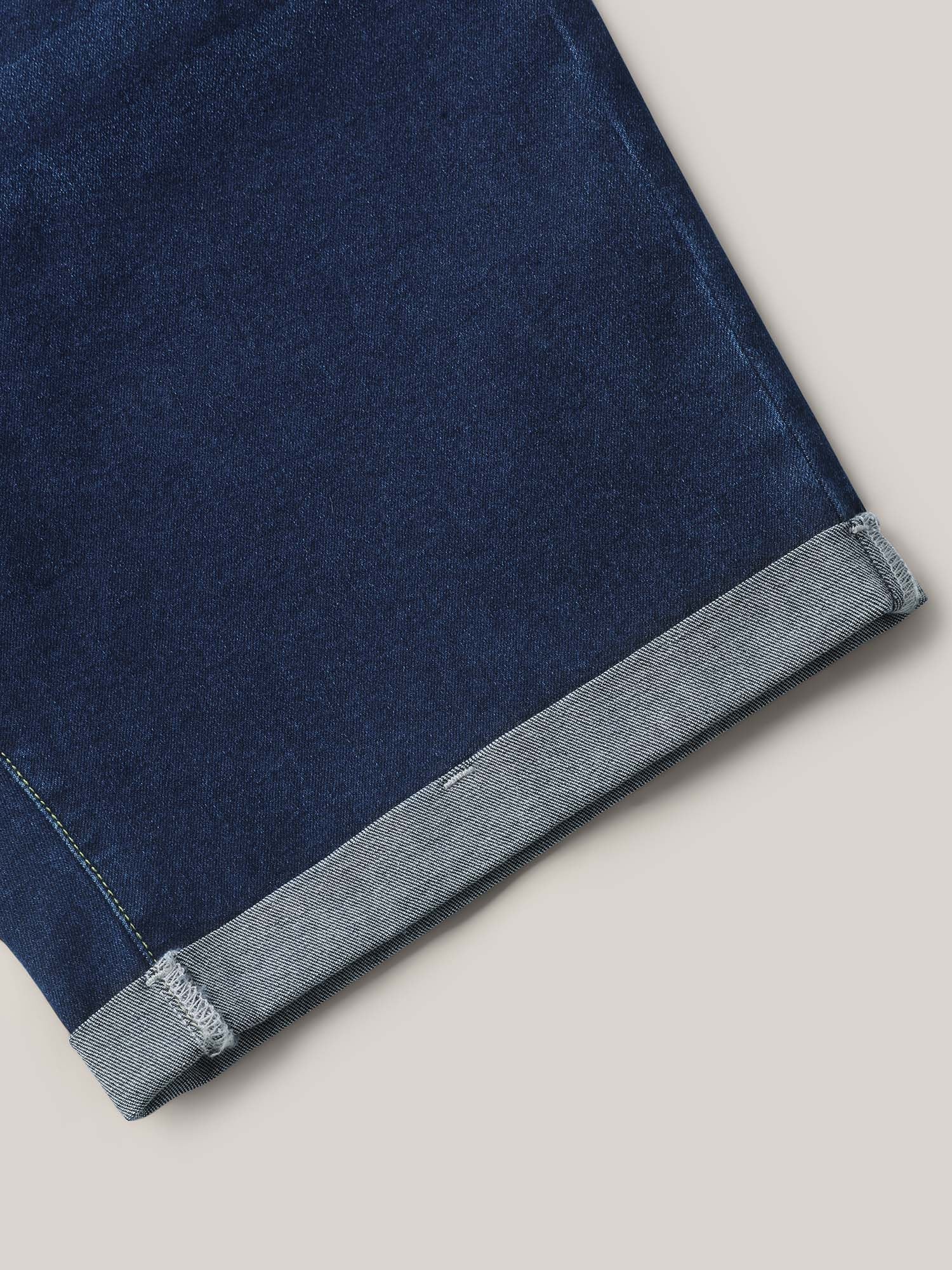 Thigh-Friendly Skinny-Fit High-Rise Denim Shorts - Image 7
