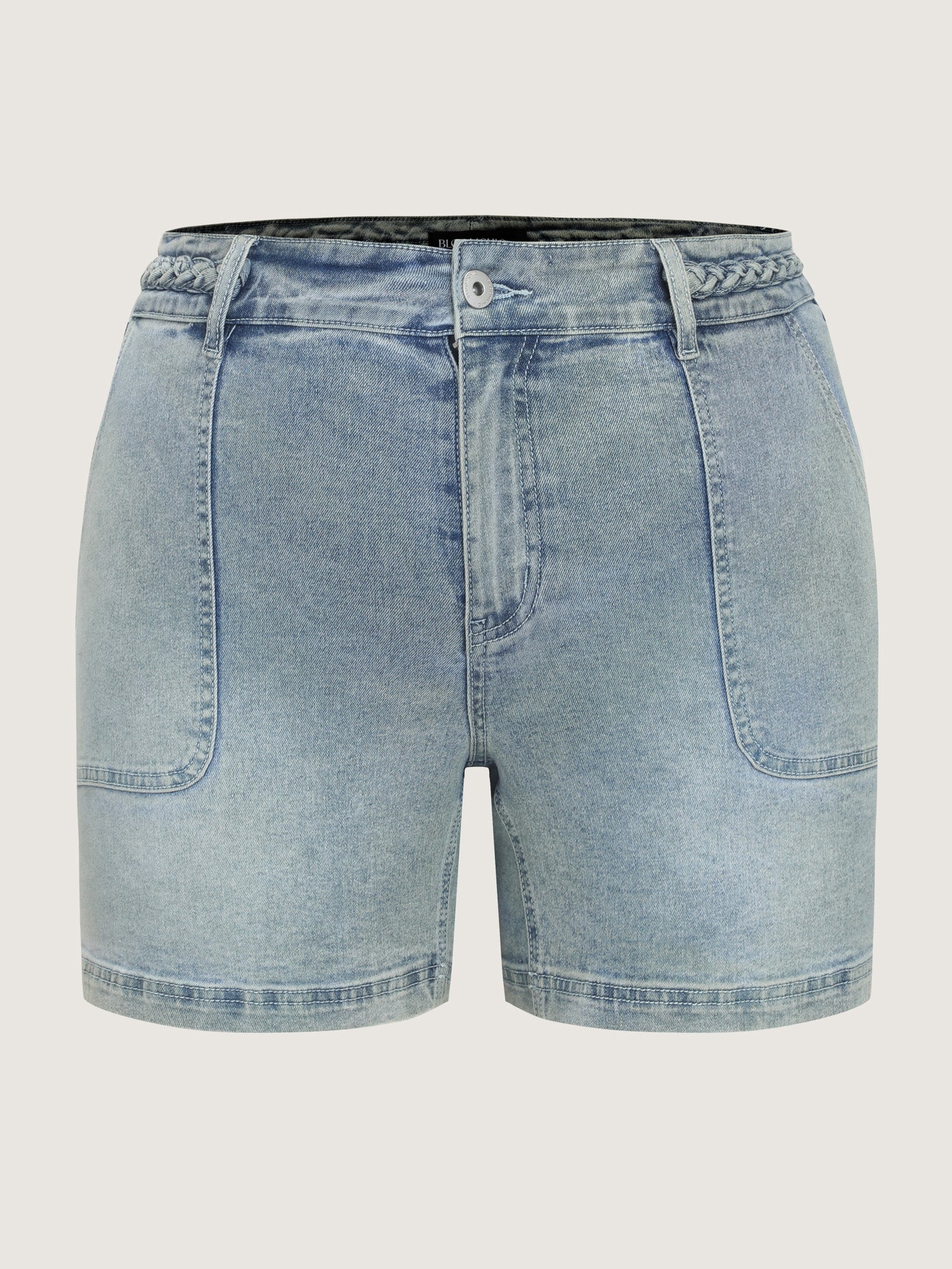 Stretchy Skinny-Fit Denim Shorts - Image 8