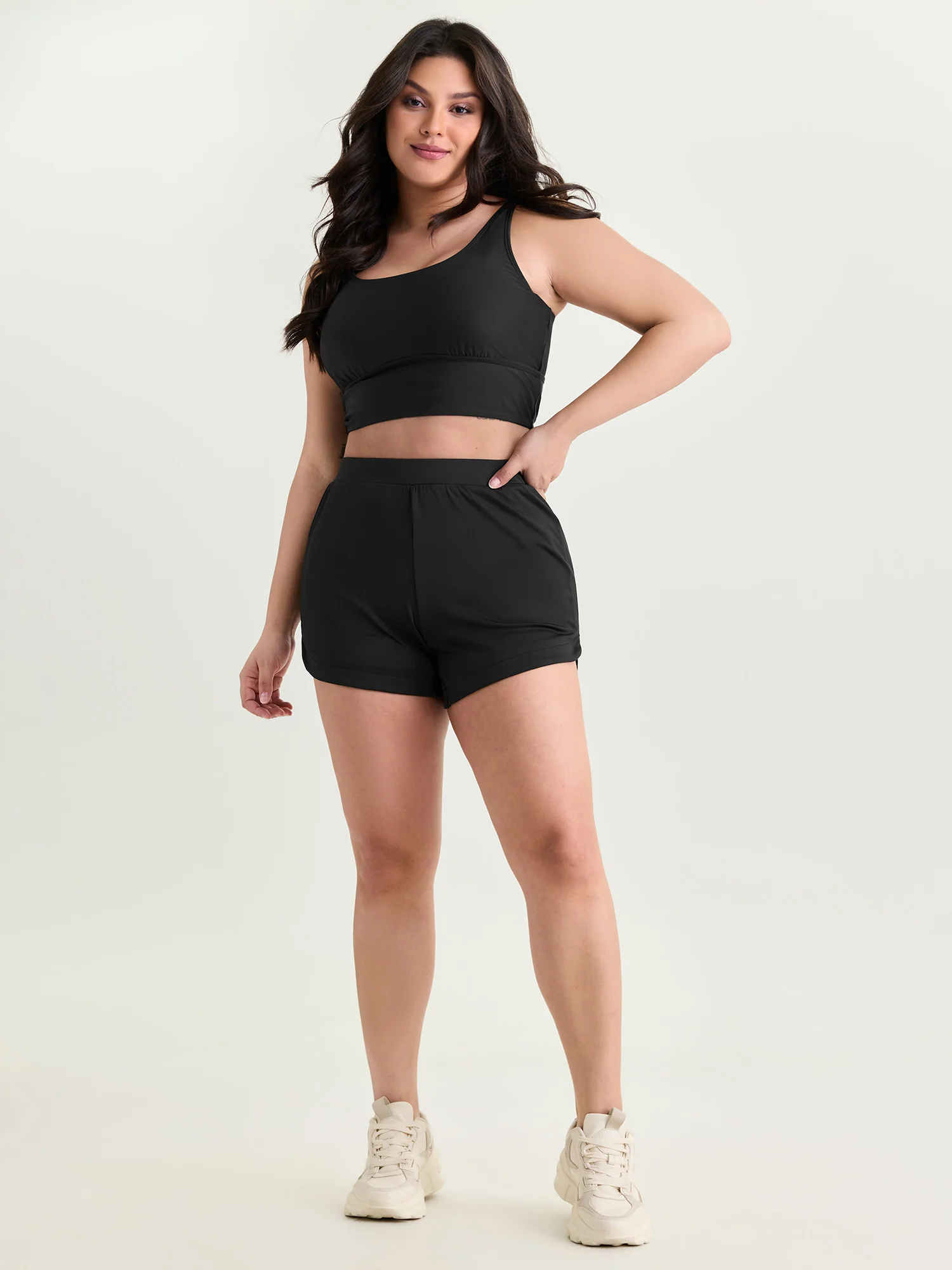Supersoft Skinny High-Rise Under-Shorts Leggings - Image 2