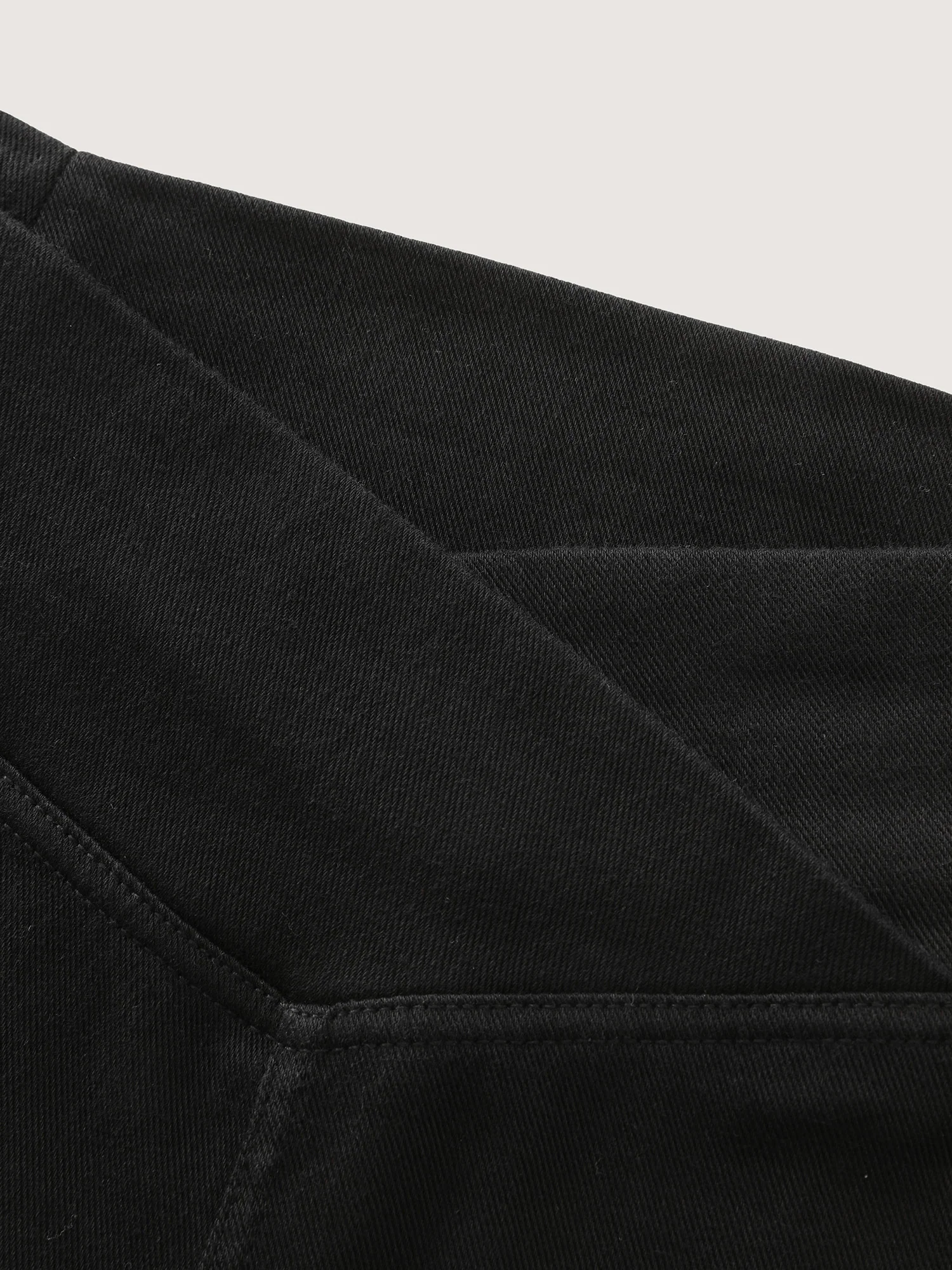 Stretchy Skinny-Fit Overlap Waist Jeans - Image 7