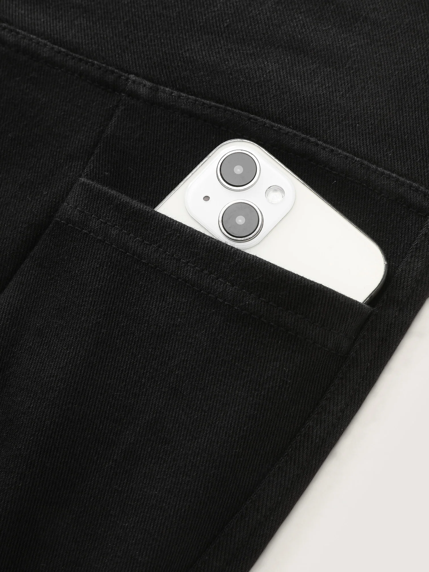 Stretchy Skinny-Fit Overlap Waist Jeans - Image 8