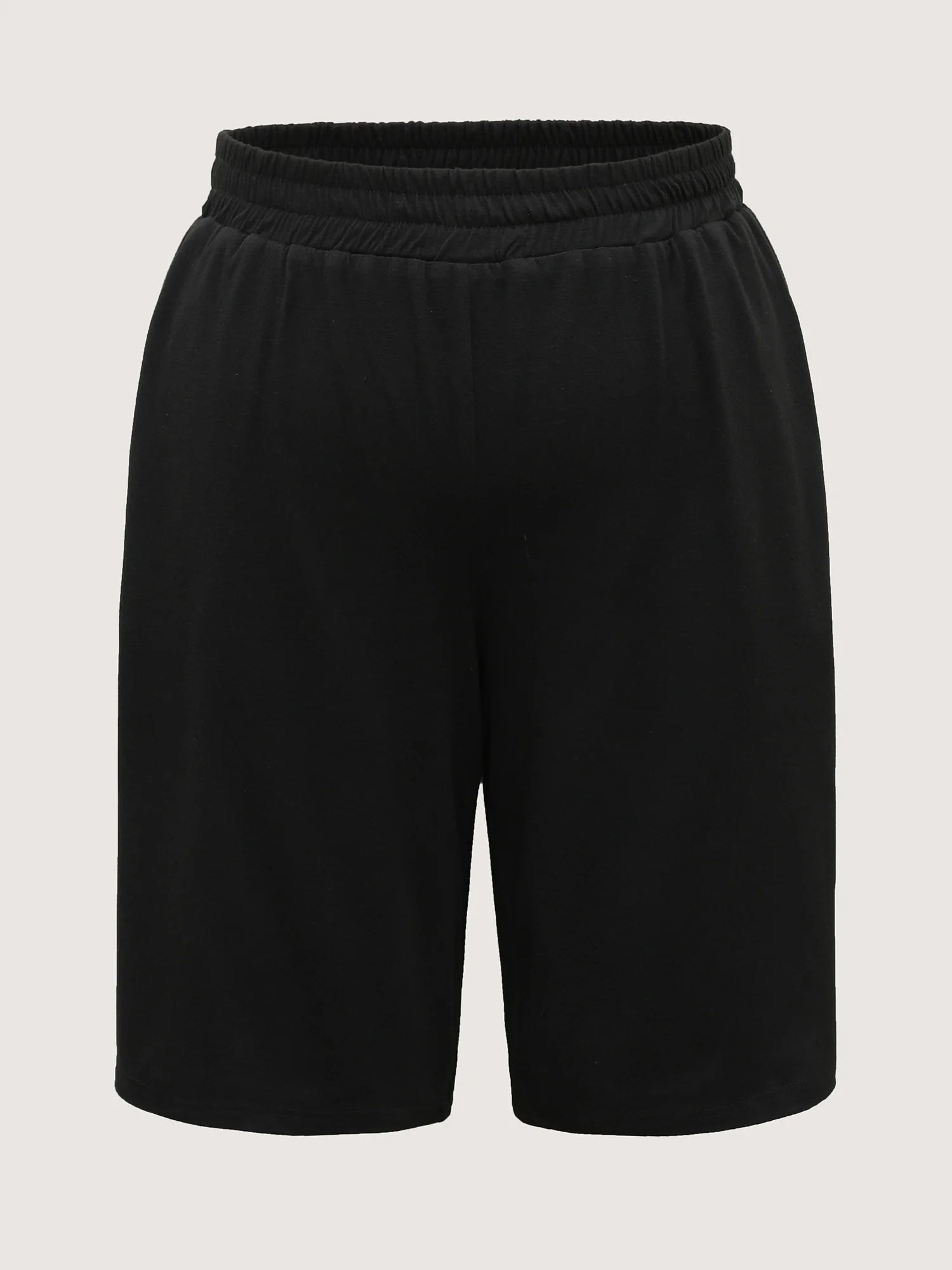 Stretchy Slit Straight-Leg Shorts - Image 8