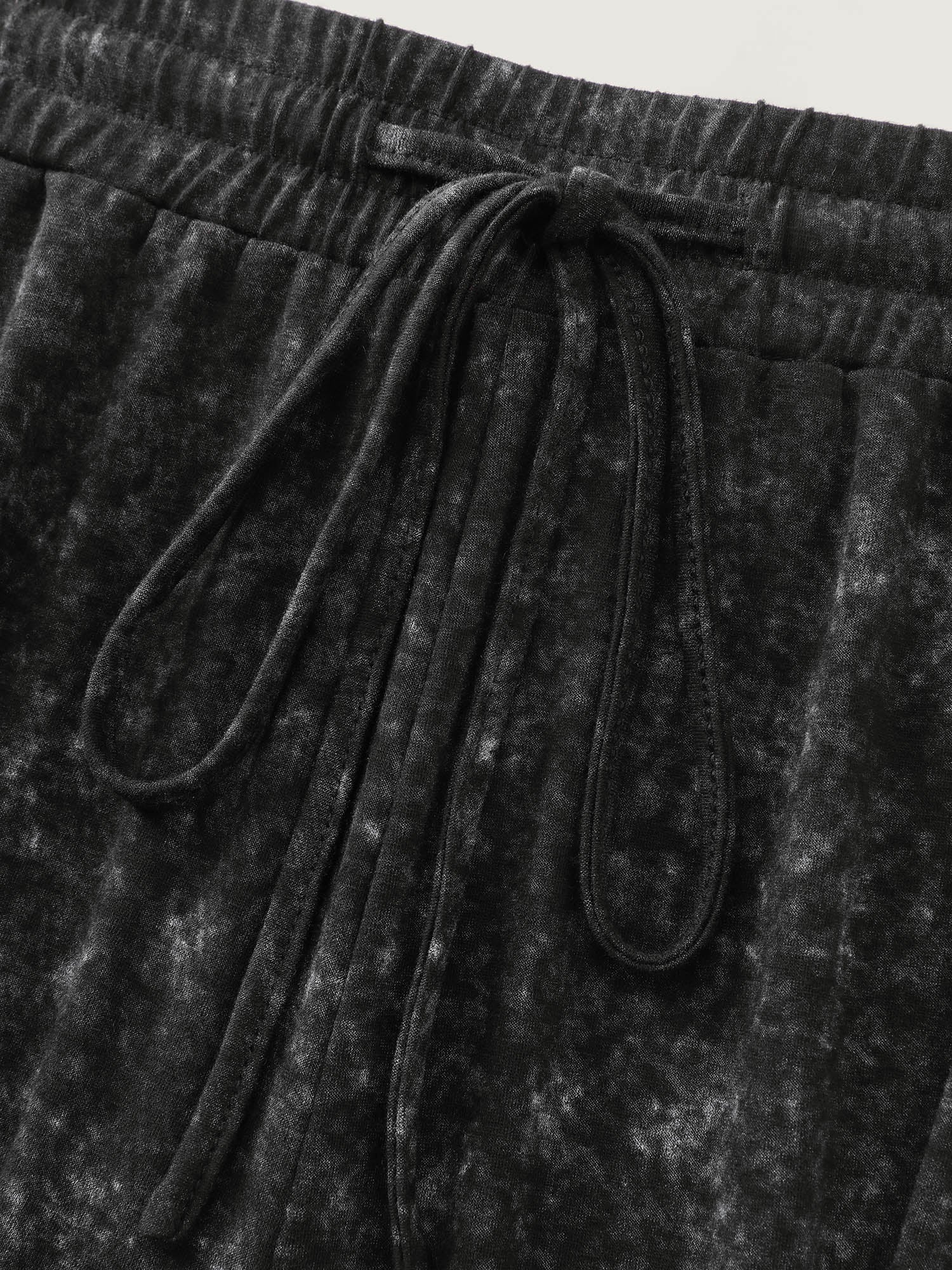 Stretchy Snowflake Effect Ruffled Hem Pants - Image 6