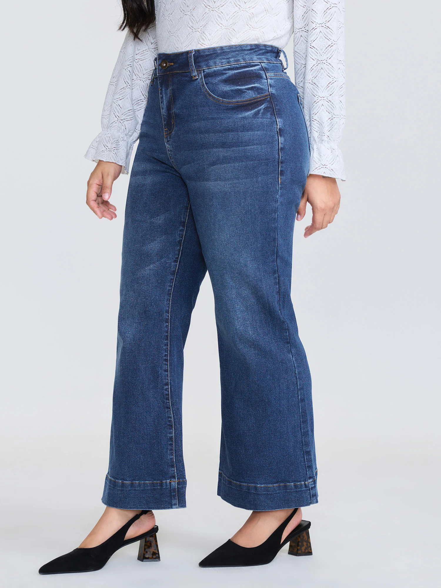 Stretchy Soft Bootcut Jeans - Image 5