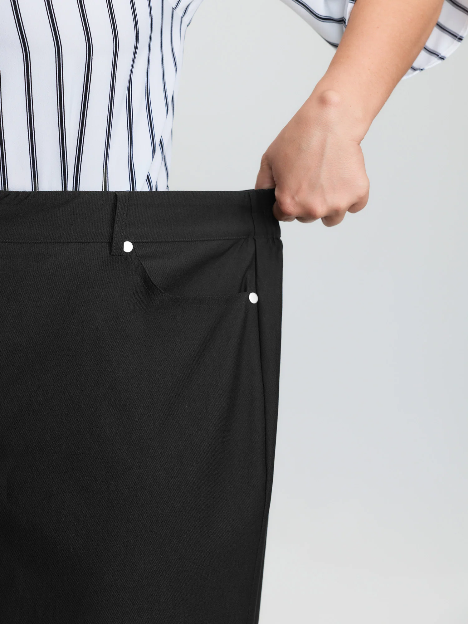 Stretchy Split Hem Bootcut Pants - Image 4