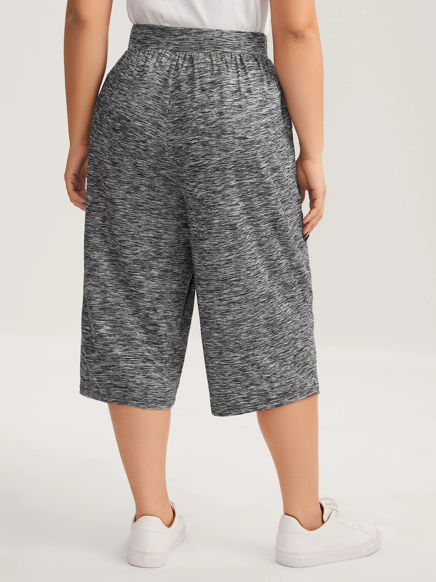 Stretchy Straight Leg Capri Pants - Image 5
