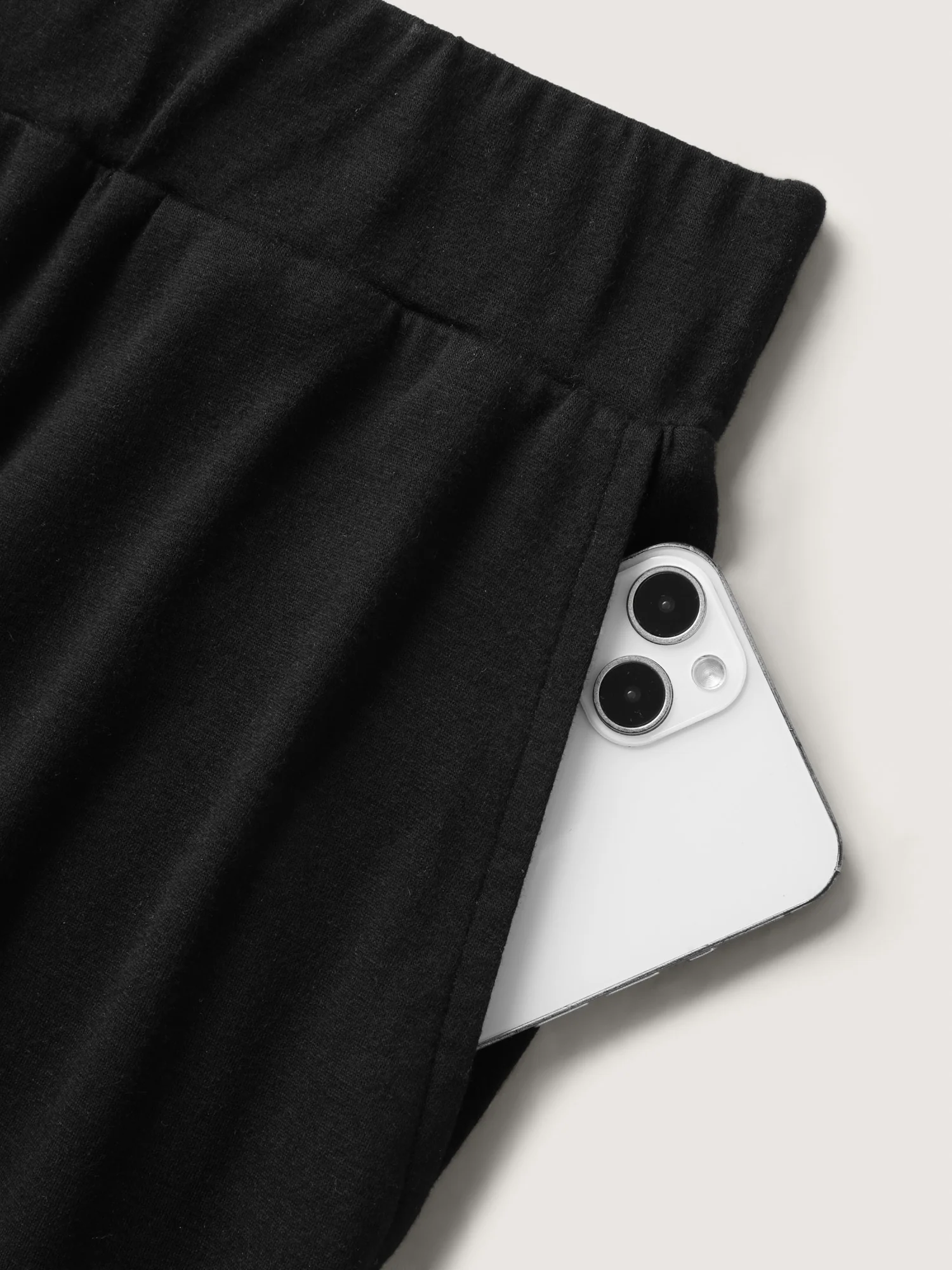 Stretchy Straight-Leg Gathered Hem Pants - Image 6